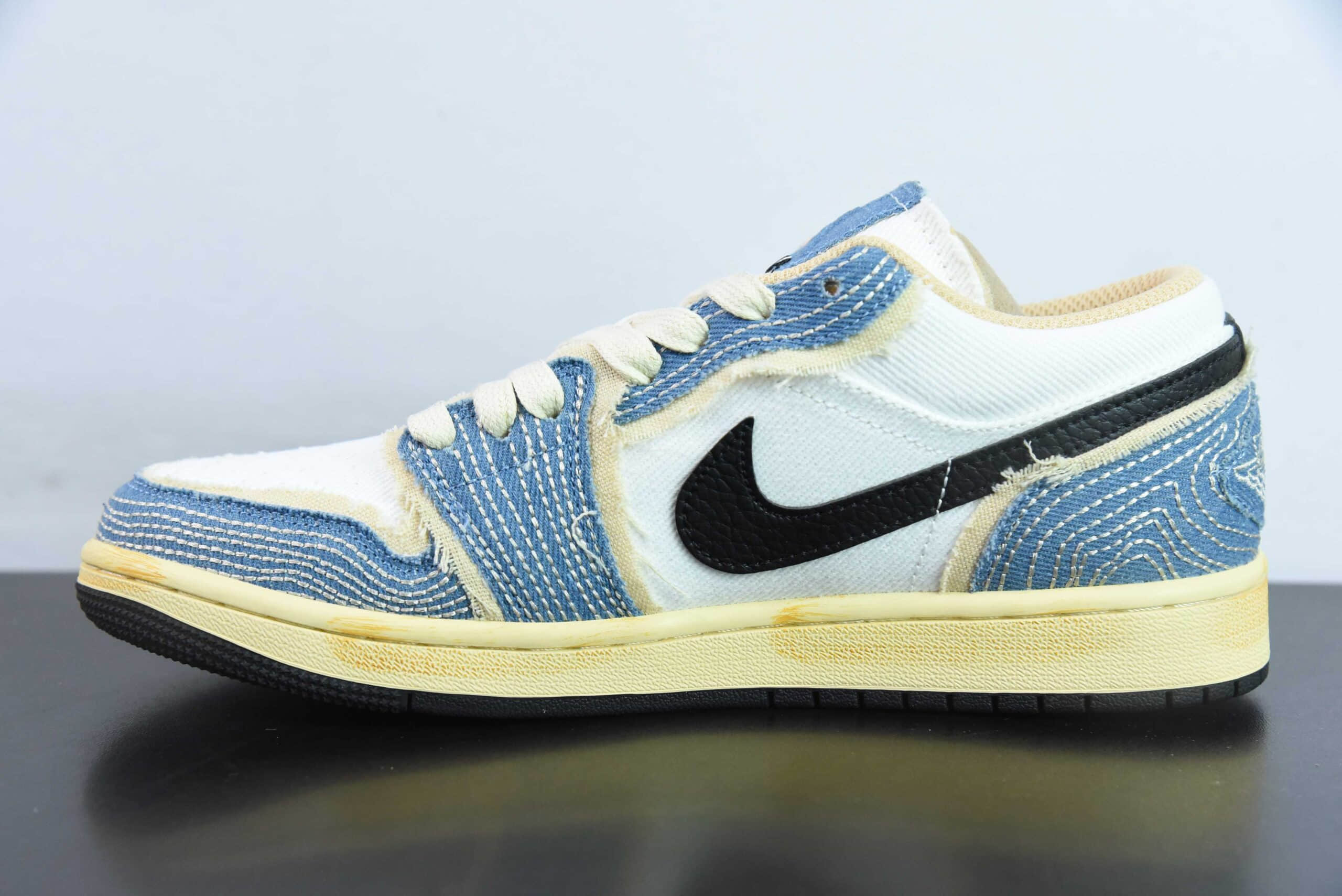 乔丹Air Jordan 1 Low SE WRMK AJ1刺子绣低帮文化休闲板鞋纯原版本 货号：FN7670-493
