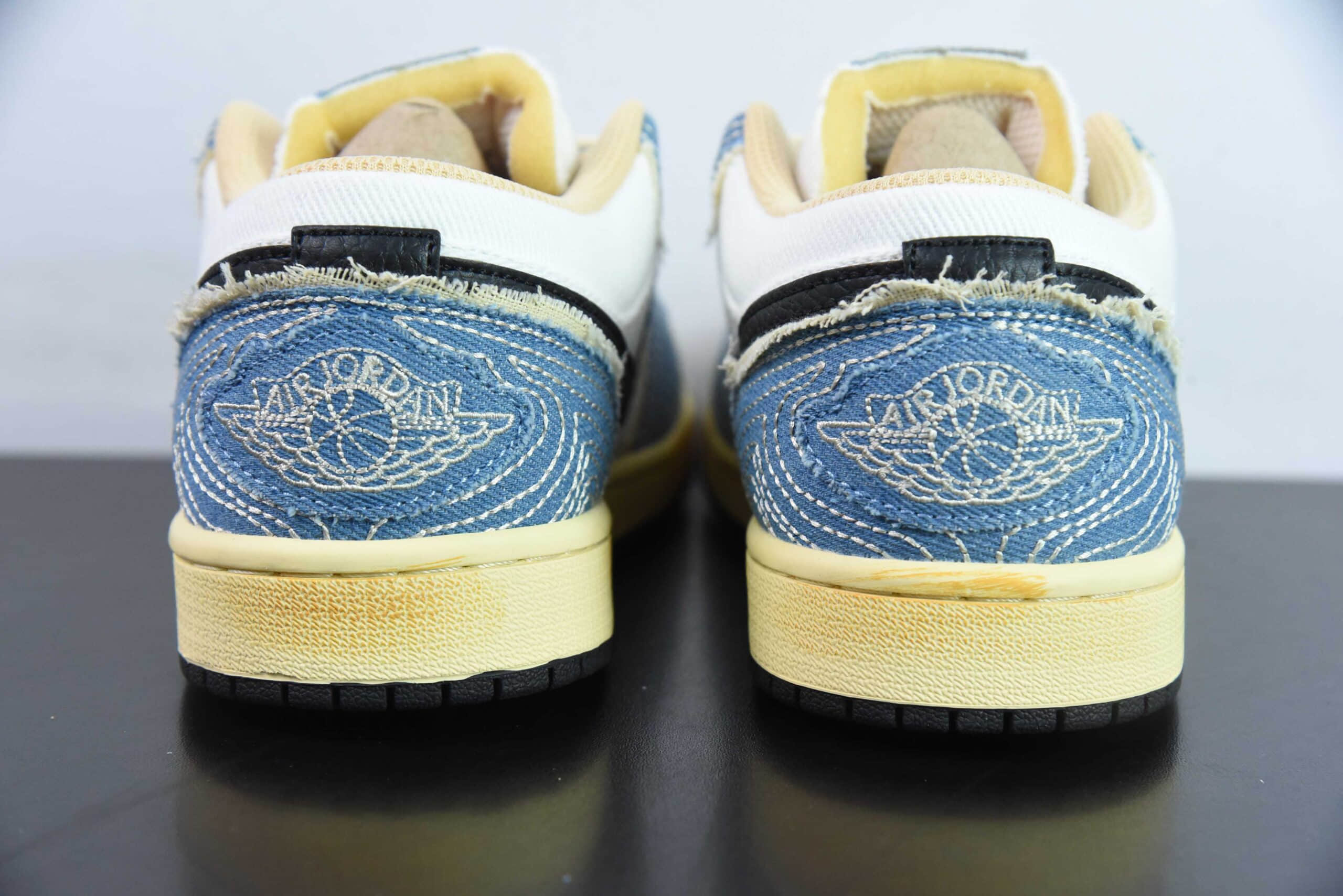 乔丹Air Jordan 1 Low SE WRMK AJ1刺子绣低帮文化休闲板鞋纯原版本 货号：FN7670-493