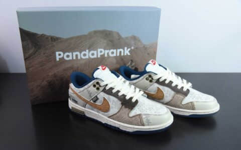 耐克Nike SB Dunk Low 熊猫则座机拓荒骑士求生米白棕SB低帮休闲滑板鞋纯原版本 货号：DD1391-400