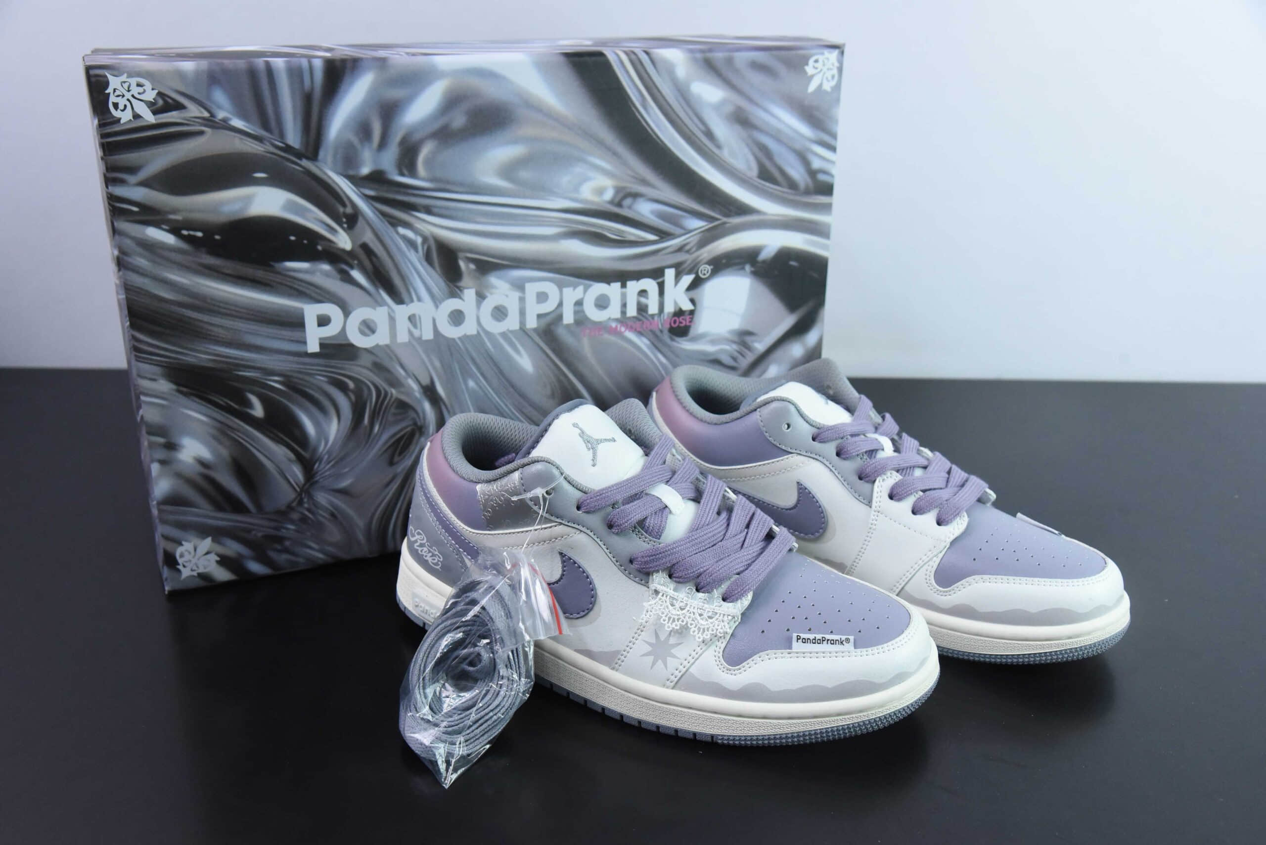 乔丹Air Jordan 1 Low AJ1 乔1 熊猫恶作剧摩登薇境格雷系蔷薇勋章低帮文化复古篮球鞋纯原版本 货号：553560-053 
