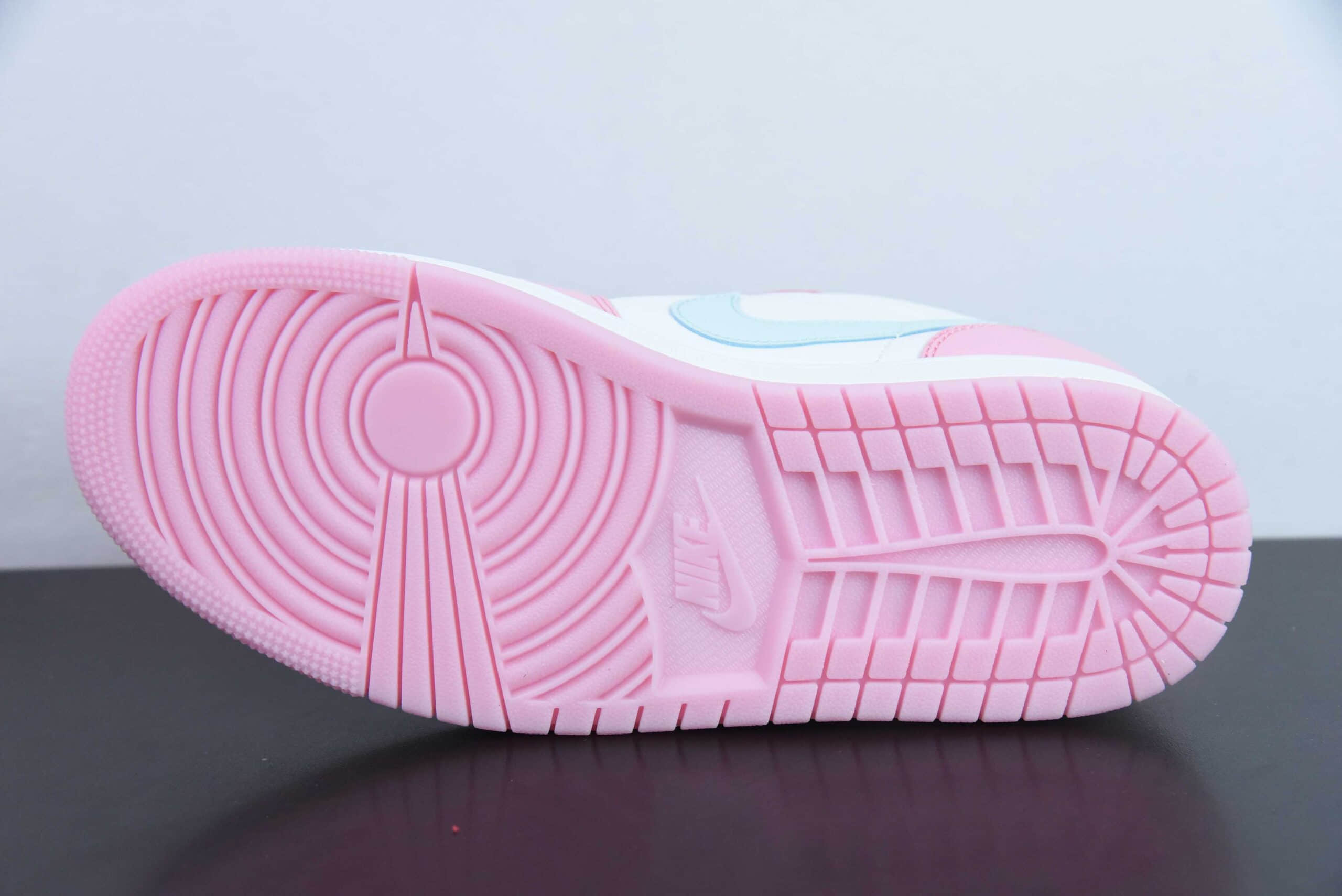 乔丹Air Jordan 1 Retro Low WhitePink FoamGlacier Blue AJ1白粉冰淇淋低帮休闲板鞋纯原版本 货号：HM3706-141