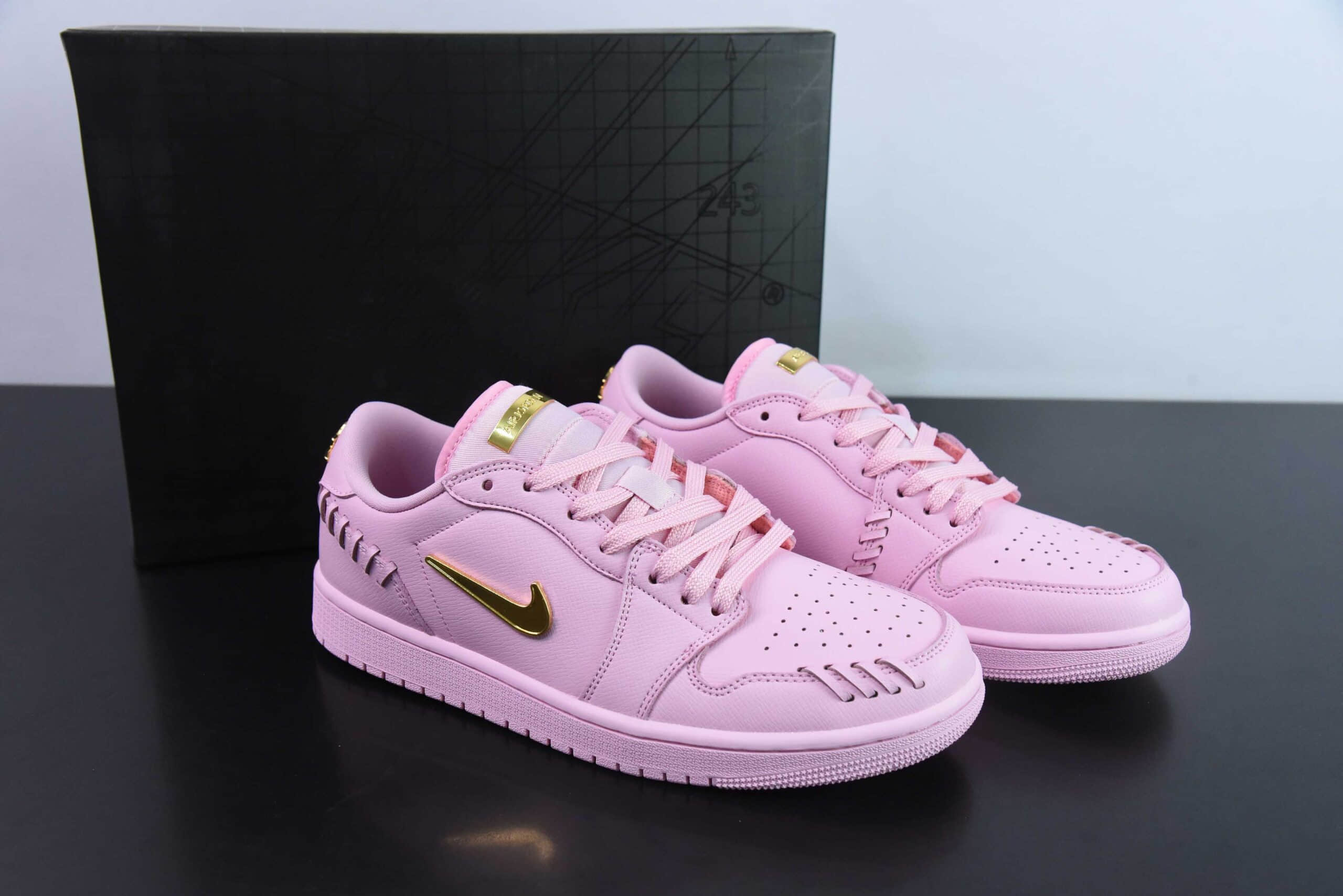 乔丹Air Jordan 1 Low Method of Make AJ1 乔1粉金色低帮文化休闲运动板鞋纯原版本 货号：FN5032-600 