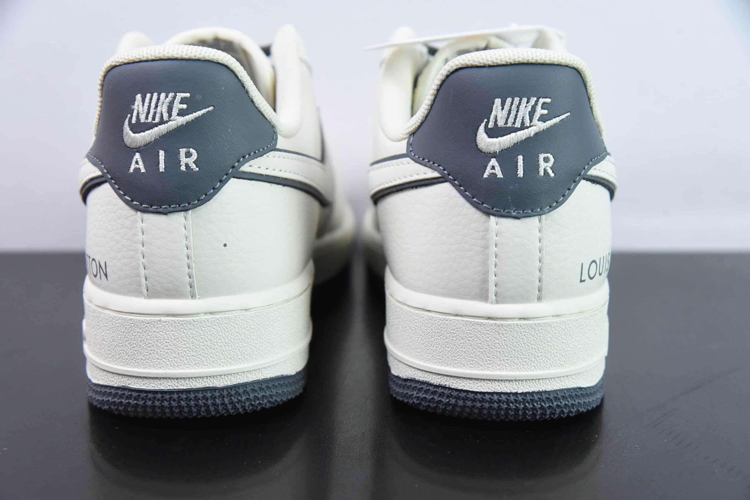耐克NIke Air Force 1 '07 Low “LV联名米灰印花”空军一号低帮休闲板鞋纯原版本 货号：FB0788-200
