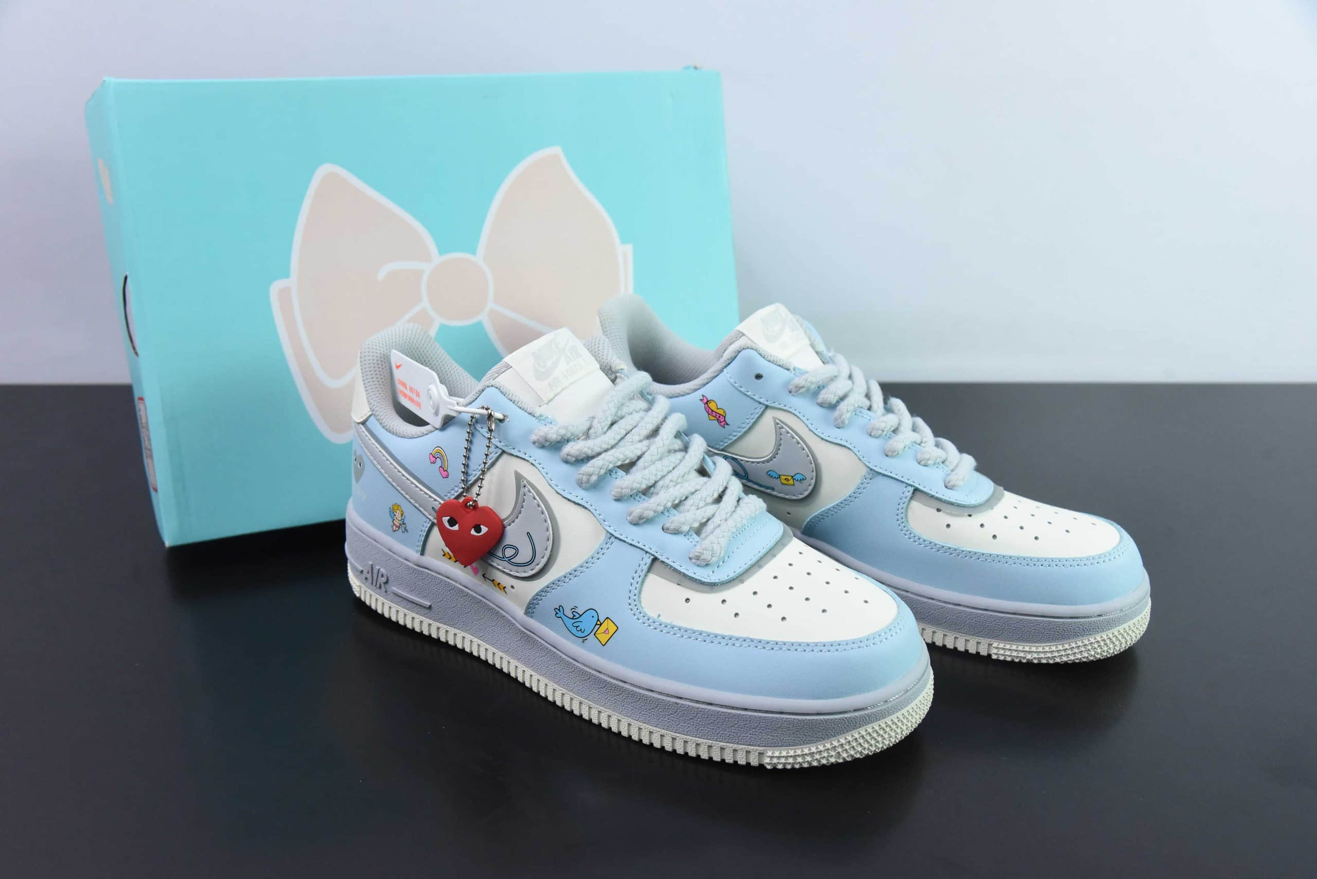 耐克Nike Air Force 1'07 Low Love Letter 七夕限定飞鸽情书空军一号低帮休闲板鞋纯原版本 货号：CJ0304-021