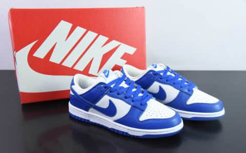 耐克Nike Dunk Low “Kentucky”肯塔基白蓝SB低帮休闲滑板鞋纯原版本 货号：CU1726-100