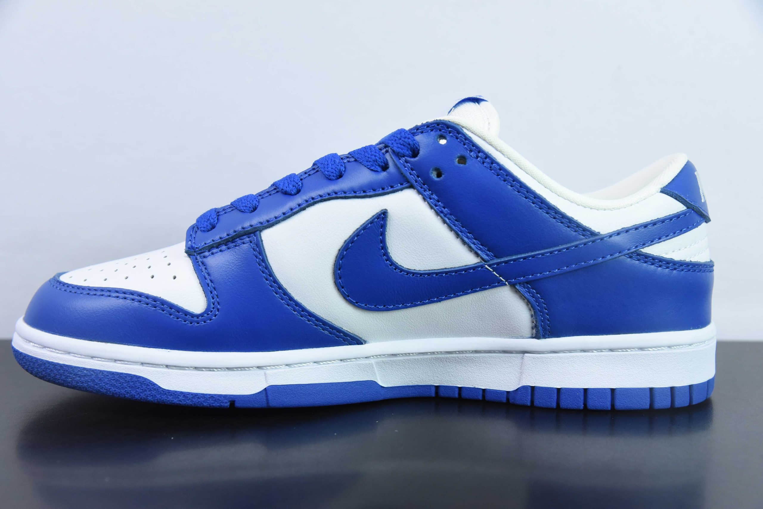 耐克Nike Dunk Low “Kentucky”肯塔基白蓝SB低帮休闲滑板鞋纯原版本 货号：CU1726-100