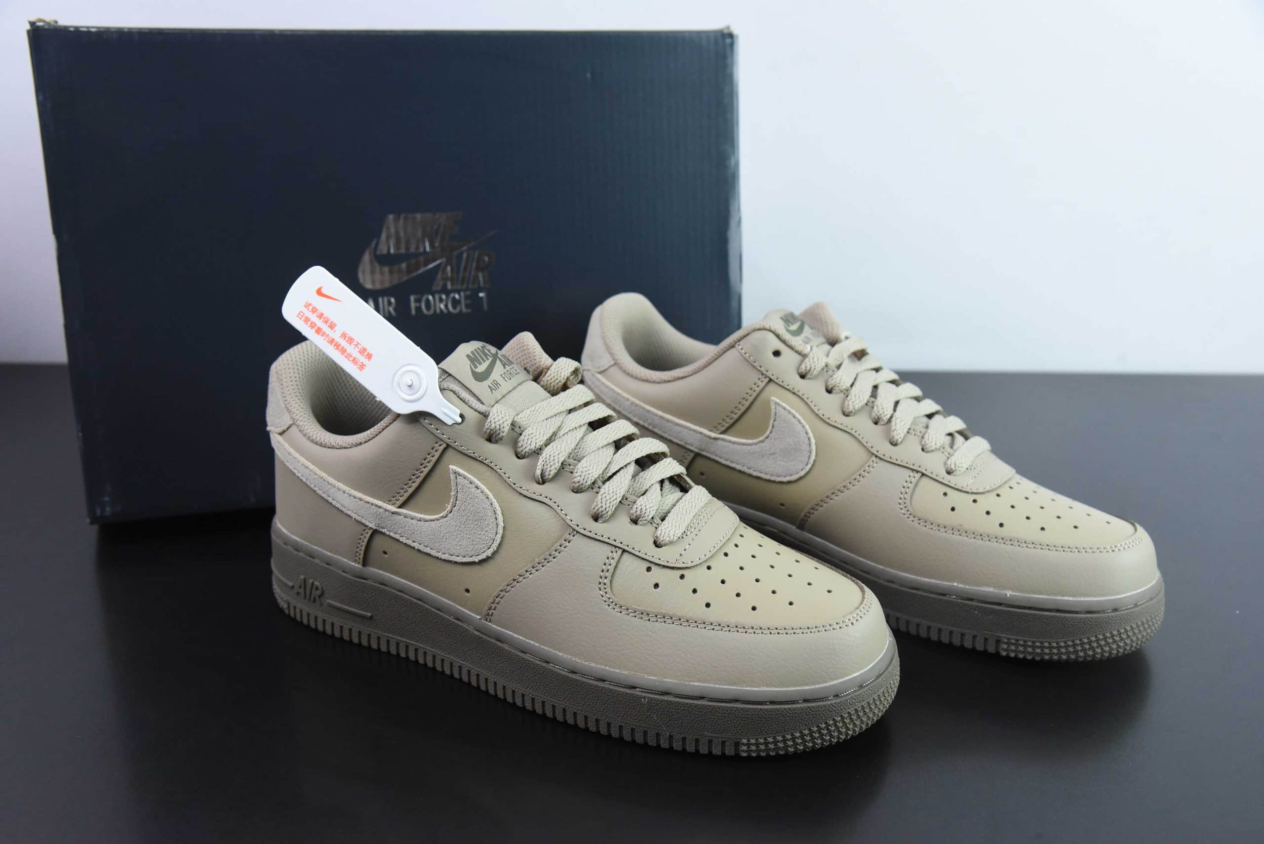 耐克Nike Air Force 1´07 Low灰棕空军一号低帮百搭休闲运动板鞋纯原版本 货号：HQ1176-222