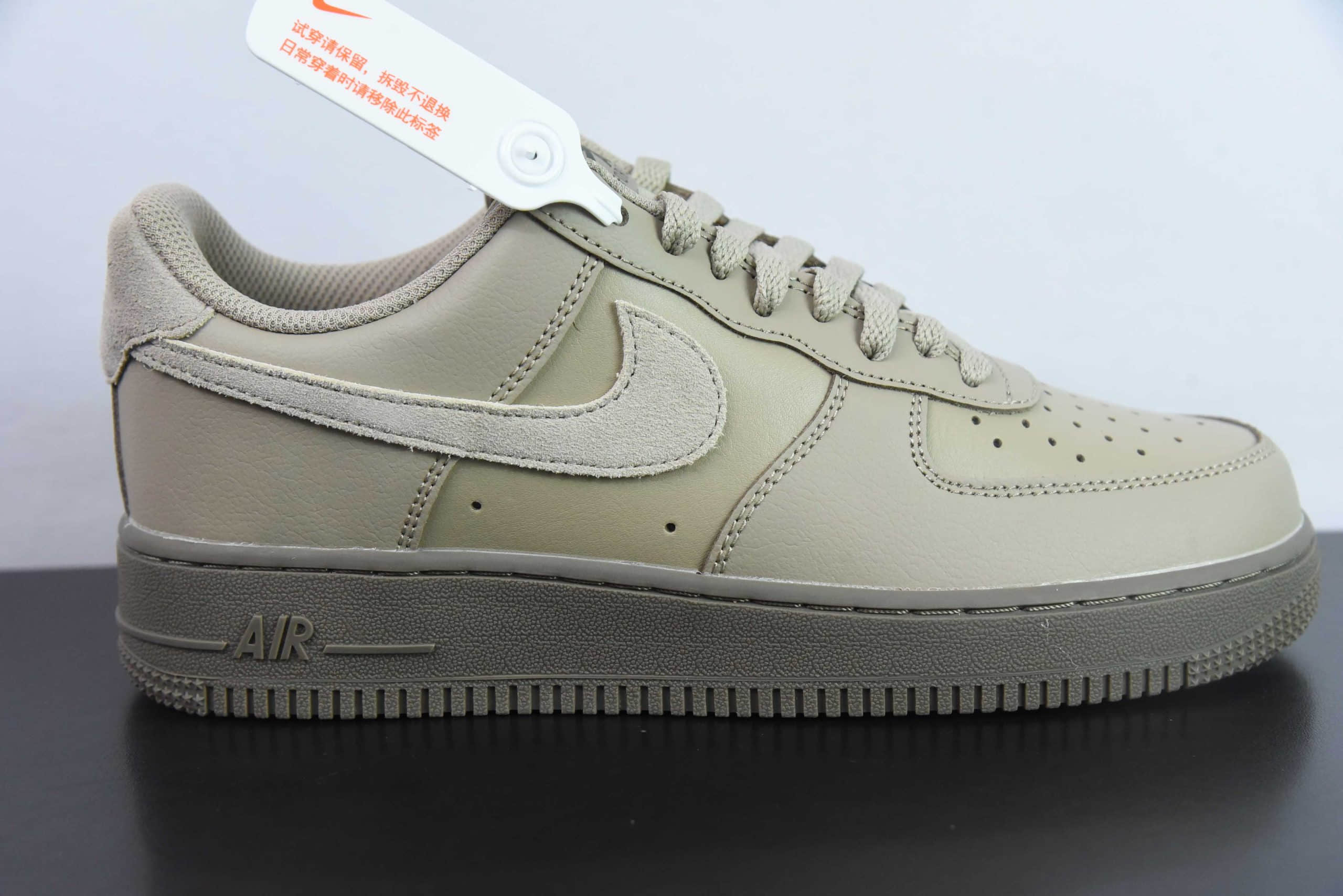 耐克Nike Air Force 1´07 Low灰棕空军一号低帮百搭休闲运动板鞋纯原版本 货号：HQ1176-222