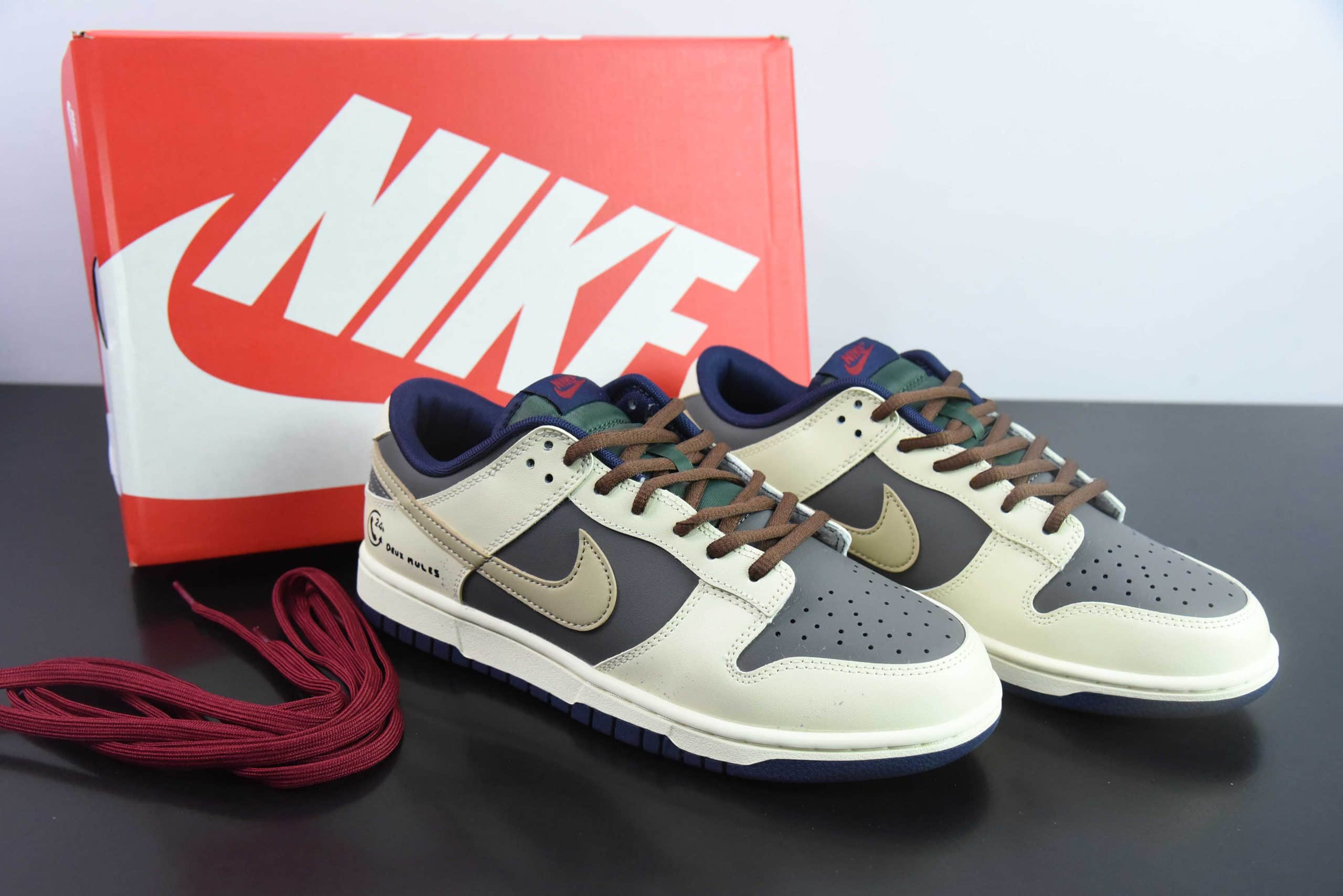 耐克Nike SB Dunk Low 栗子之心阿美咔叽SB低帮休闲滑板鞋纯原版本 货号：FV8106-361