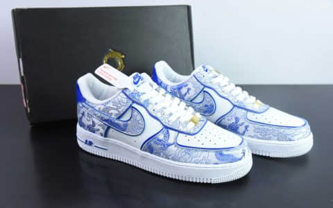 耐克Nike Air Force 1´07 Low青花瓷龙年限定空军一号低帮百搭休闲运动板鞋纯原版本 货号：CW2288-201