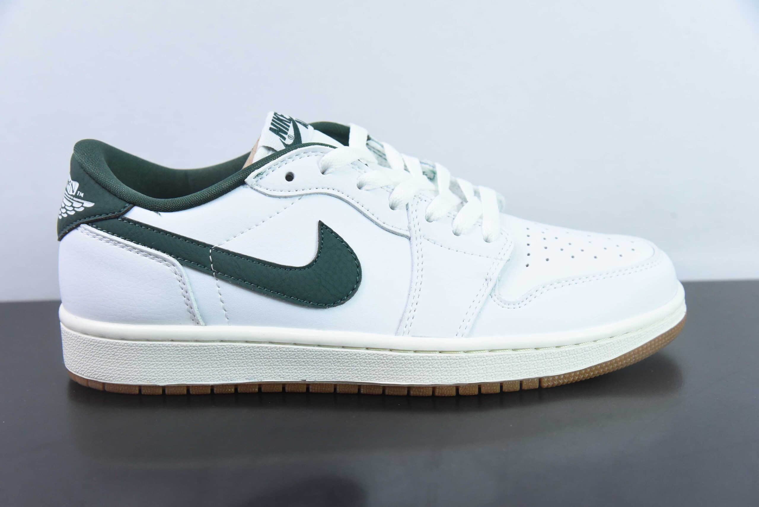 乔丹Air Jordan 1 Low 白绿AJ1乔1低帮休闲板鞋纯原版本 货号：CZ0775-133