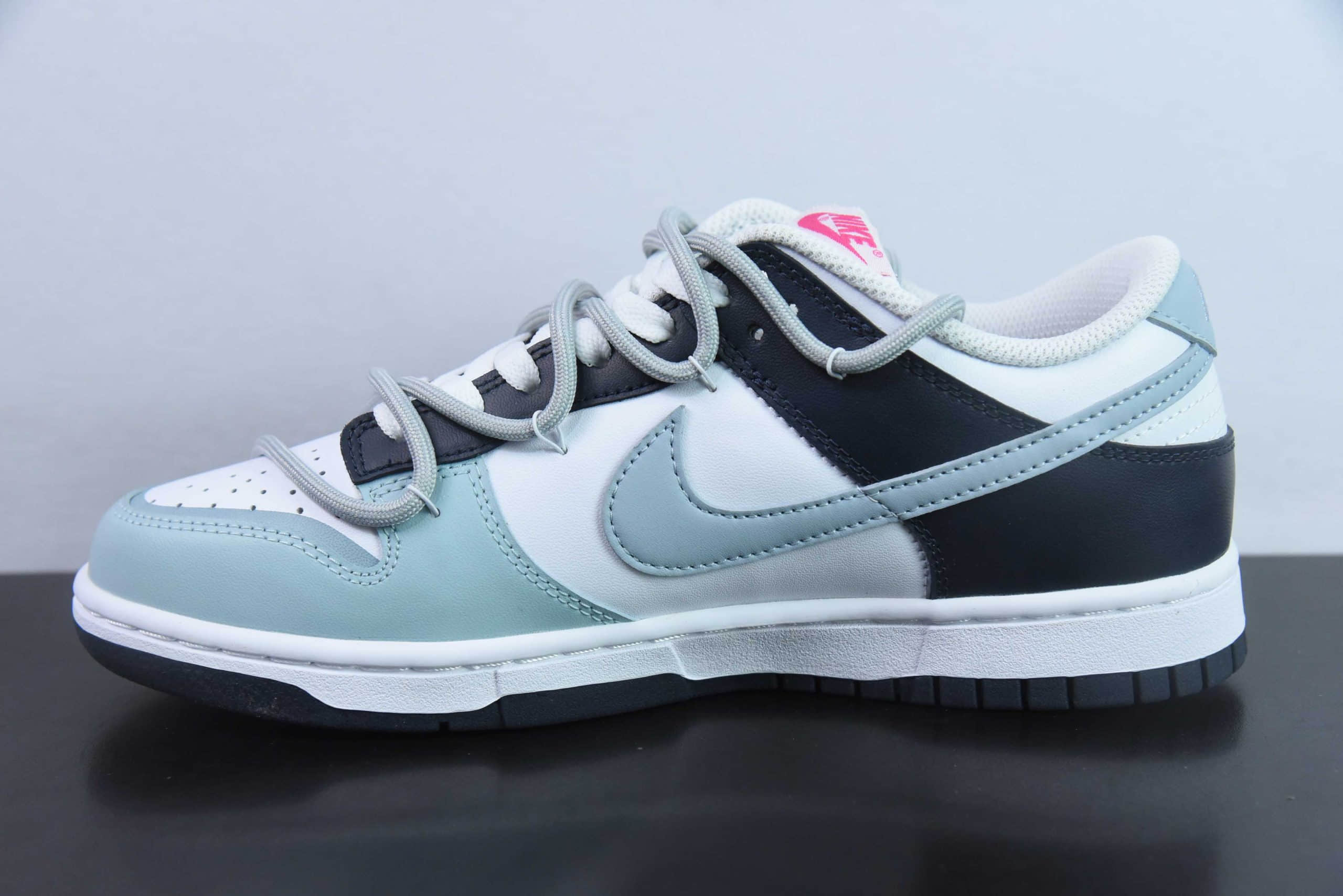 耐克Nike SB Dunk Low泼墨涂鸦灰绿解构SB低帮休闲滑板鞋纯原版本 货号：FB9109-401