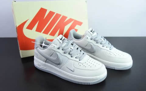 耐克Nike Air Force 1 '07 Low CDG联名米白灰空军一号低帮休闲板鞋纯原版本 货号：CG-240422