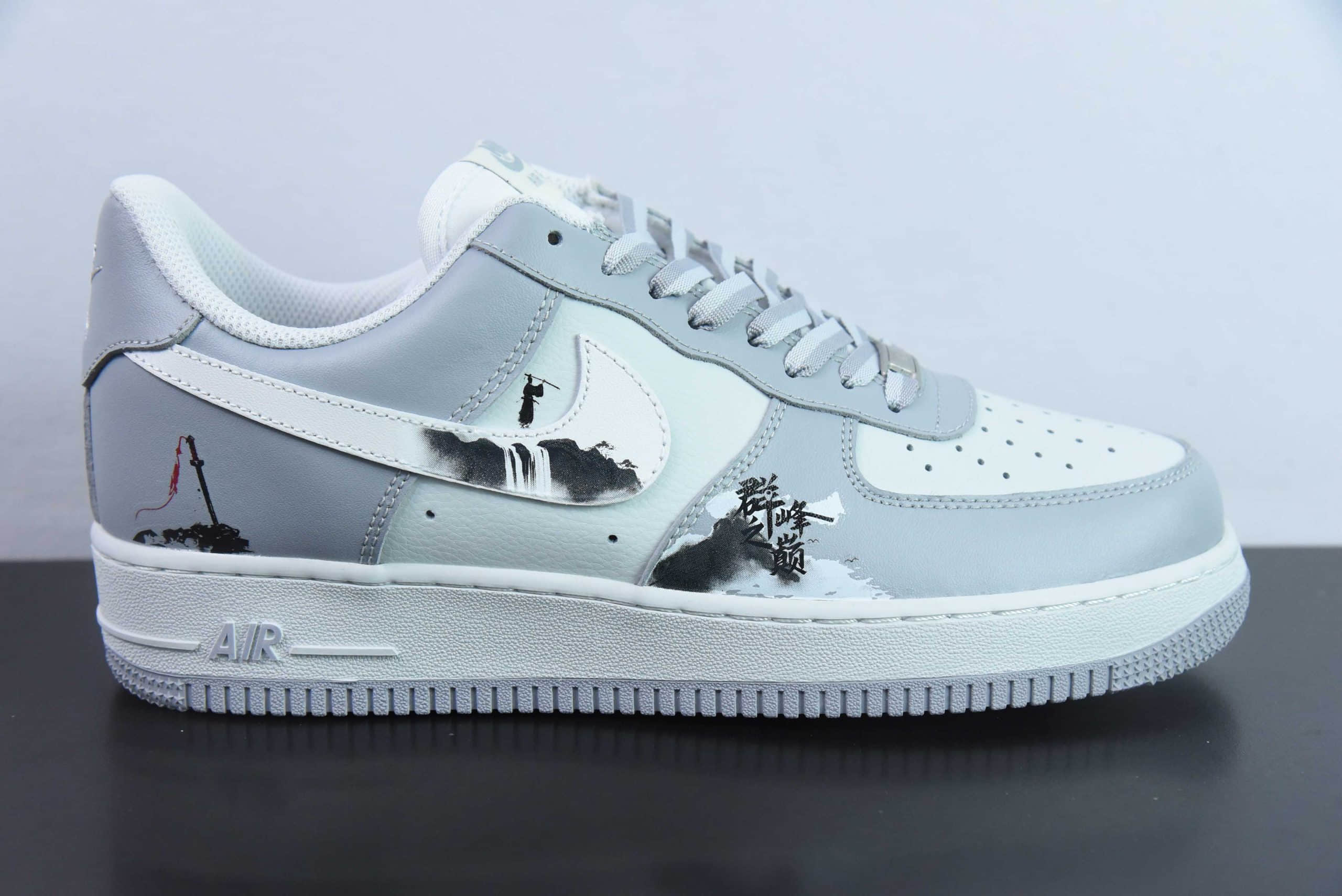 耐克Nike Air Force 1´07 Low 国风山水涂鸦空军一号低帮百搭休闲运动板鞋纯原版本 货号：CW1888-060