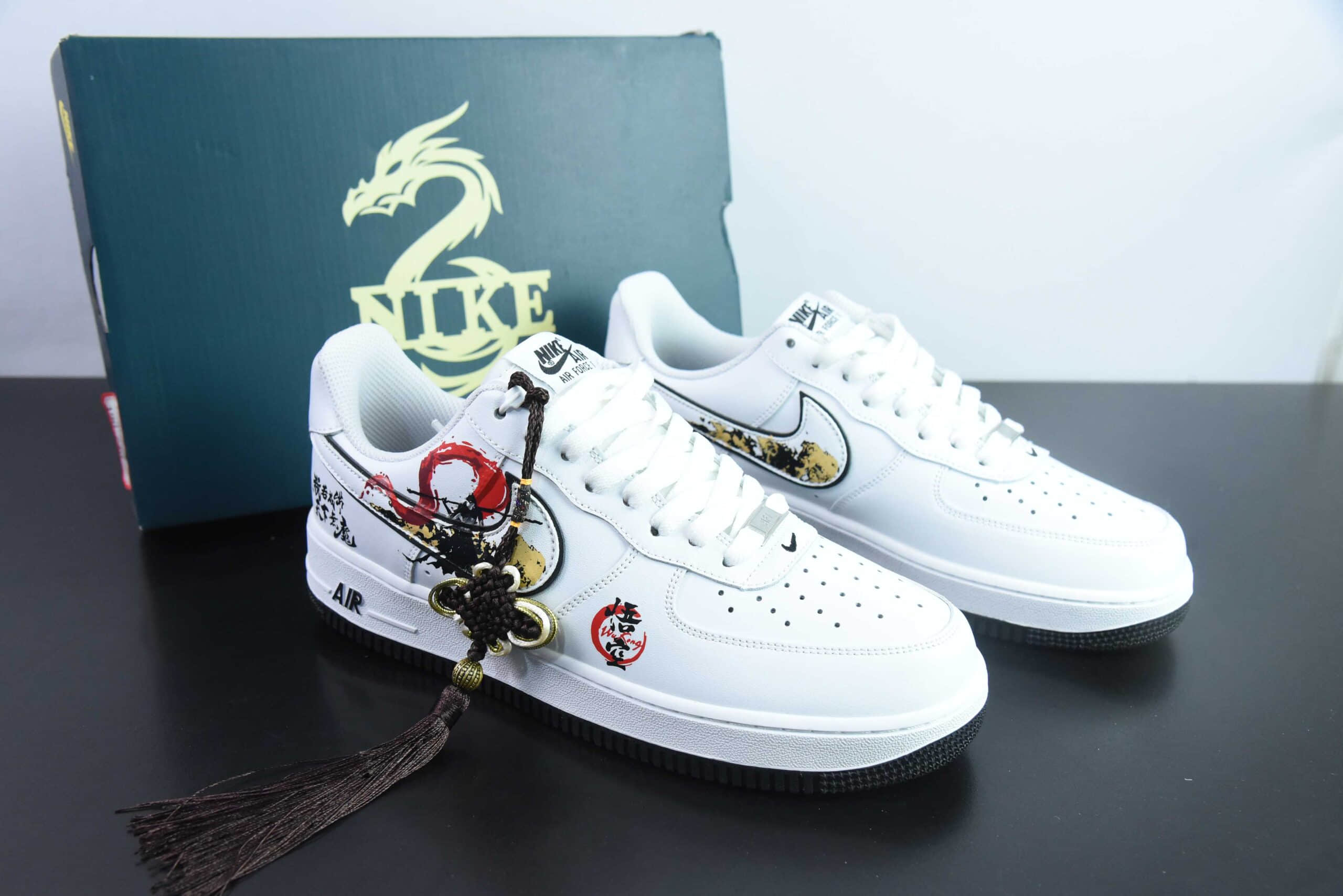 耐克Nike Air Force 1'07 Low Wu Kong 黑神话悟空“我若成佛” 空军一号低帮休闲板鞋纯原版本 货号：DV0788-301