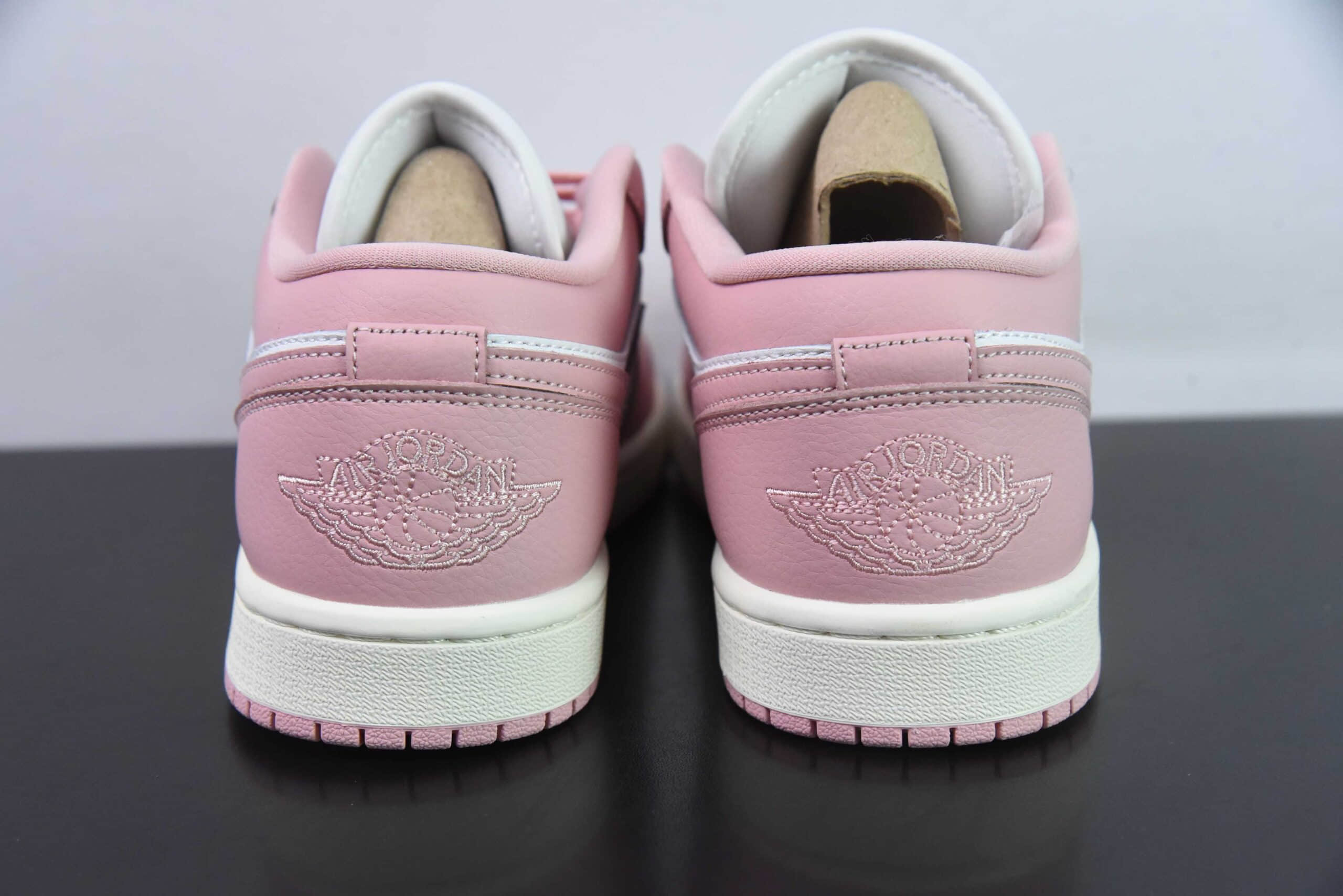 乔丹Air Jordan 1 Low AJ1乔1粉白色低帮文化休闲板鞋纯原版本 货号：DC0774-162 