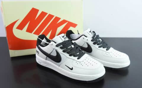 耐克Nike Air Force 1 '07 Low CDG联名米白黑空军一号低帮休闲板鞋纯原版本 货号：CG-240411