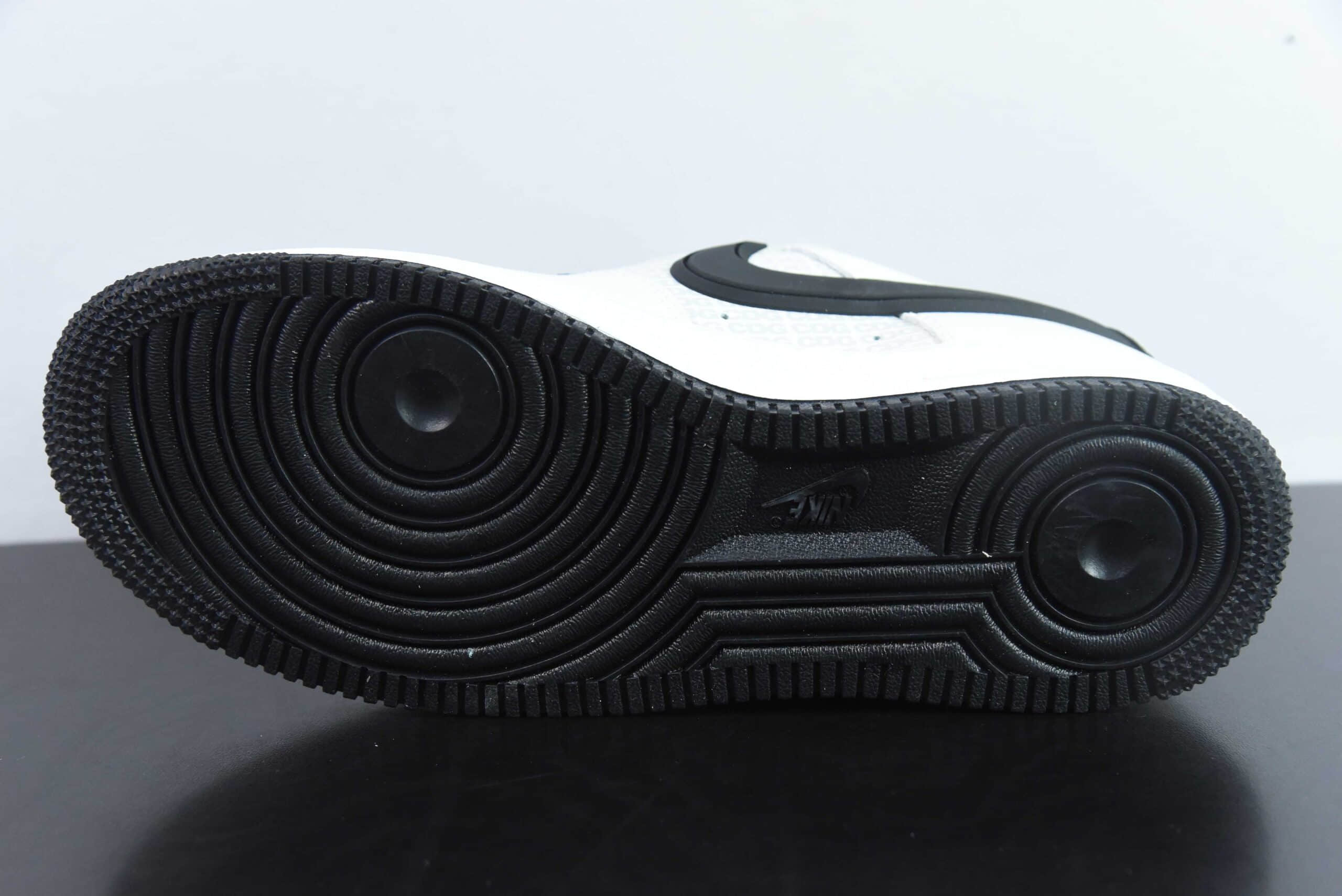 耐克Nike Air Force 1 '07 Low CDG联名米白黑空军一号低帮休闲板鞋纯原版本 货号：CG-240411 