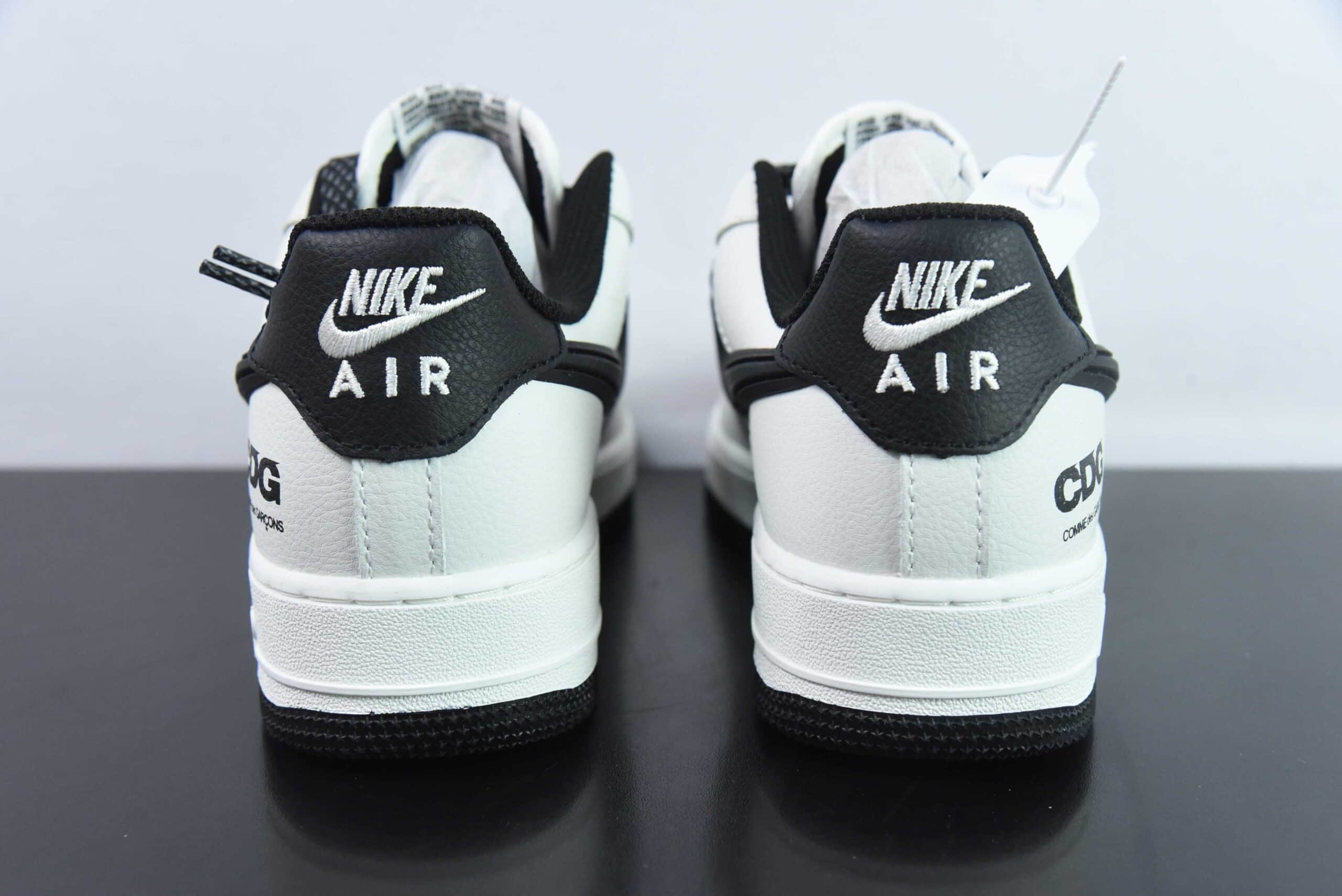 耐克Nike Air Force 1 '07 Low CDG联名米白黑空军一号低帮休闲板鞋纯原版本 货号：CG-240411 