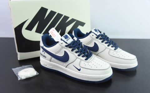 耐克Nike Air Force 1 Low 07 x UNDEFEATED 白蓝小钩麻绳空军一号低帮休闲板鞋纯原版本 货号：UT2023-205
