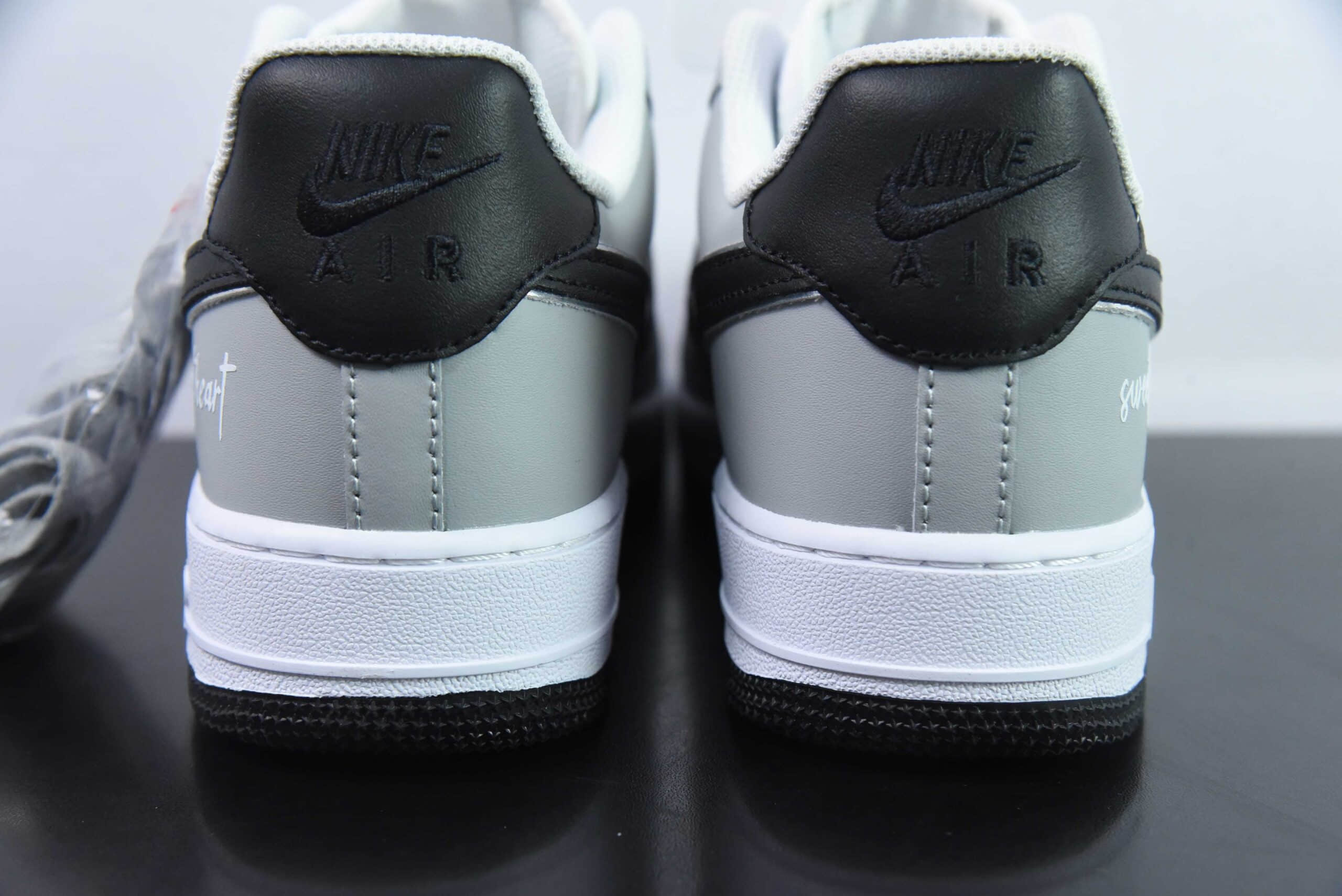耐克Nike Air Force 1 Low 07 白灰黑空军一号低帮休闲板鞋纯原版本 货号：DY8899-001