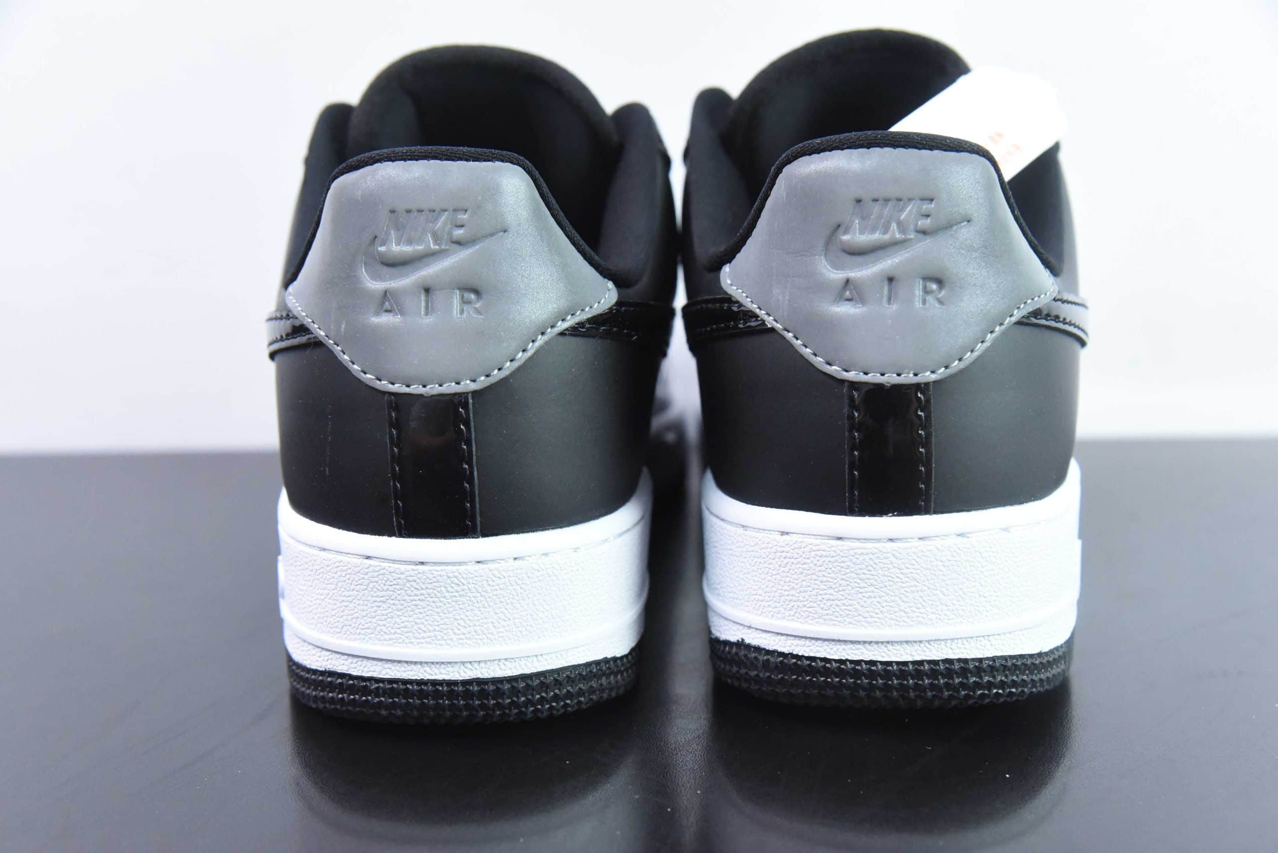 耐克Nike Air Force 1'07 Low 漆皮全黑空军一号低帮休闲板鞋纯原版本 货号：AH6827-001 