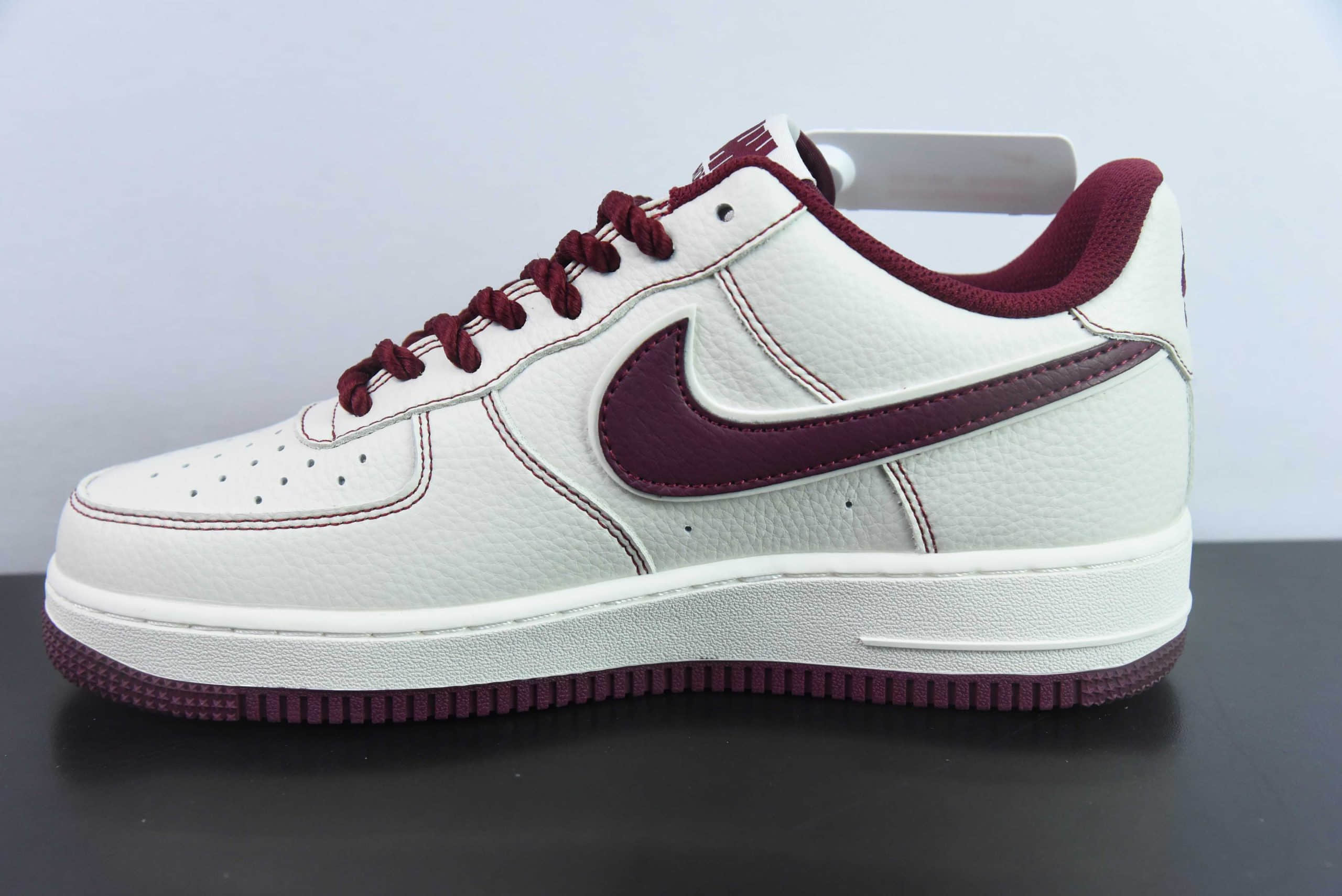 耐克Nike Undefeated x Nk Air Force 1'07 Low 米红麻绳空军一号低帮休闲板鞋纯原版本 货号：UT2023-206
