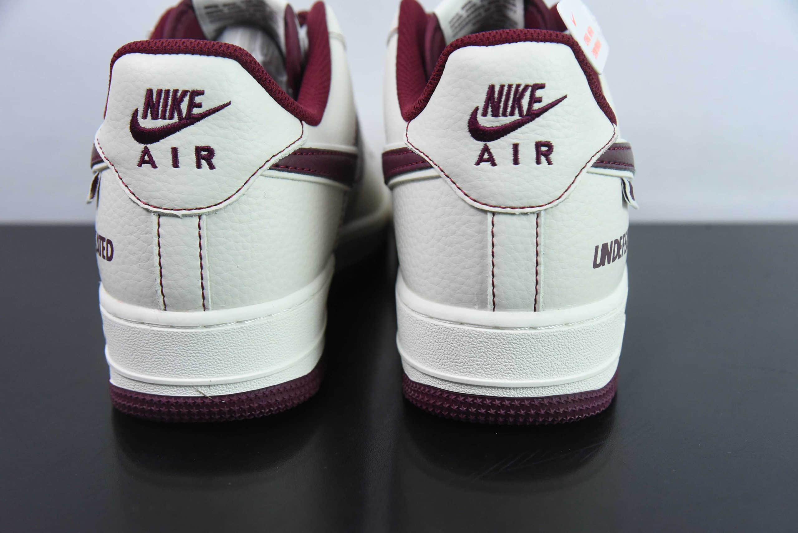 耐克Nike Undefeated x Nk Air Force 1'07 Low 米红麻绳空军一号低帮休闲板鞋纯原版本 货号：UT2023-206