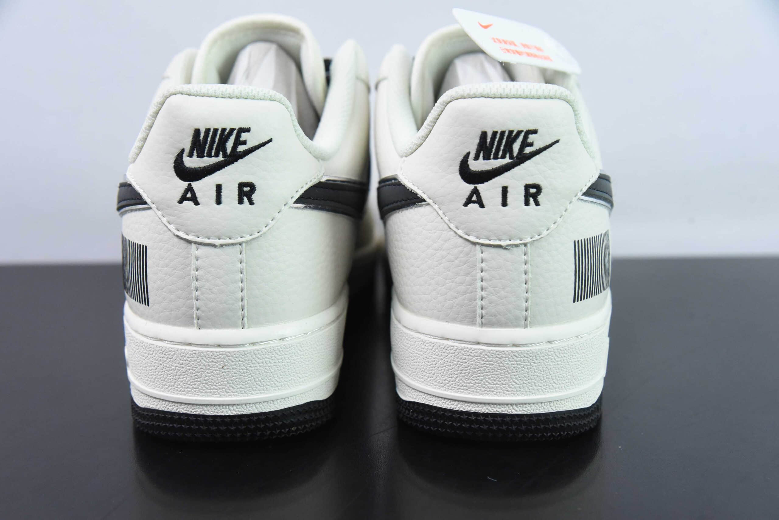 耐克Nike Air Force 1 Low '07 “二维码”米黑满天星低帮空军一号休闲板鞋纯原版本 货号：CU1836-962