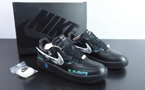 耐克Nike Air Force 1´07 Low 联名款赛博朋克风系列“电子故障”空军一号低帮休闲运动板鞋纯原版本 货号：DV3464-011