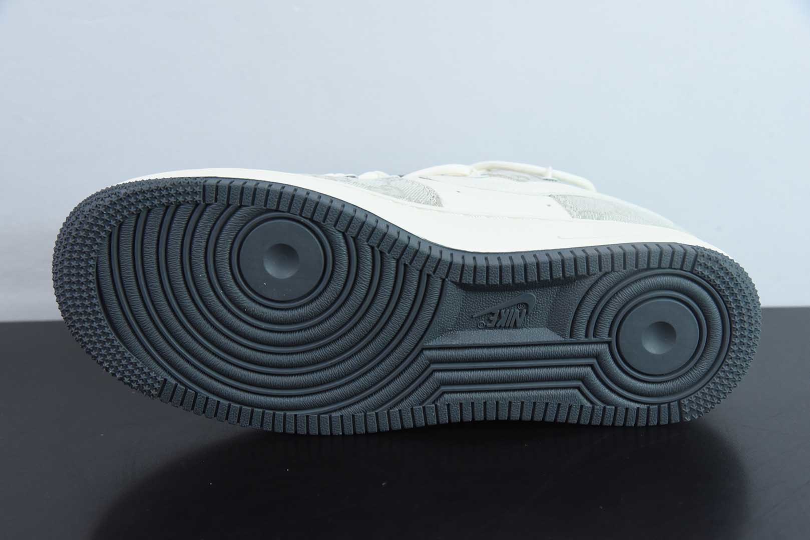 耐克Nike Air Force 1 Low 07 x GUCCI联名白灰绑带满天星空军一号低帮休闲板鞋纯原版本 货号：SJ1198-105