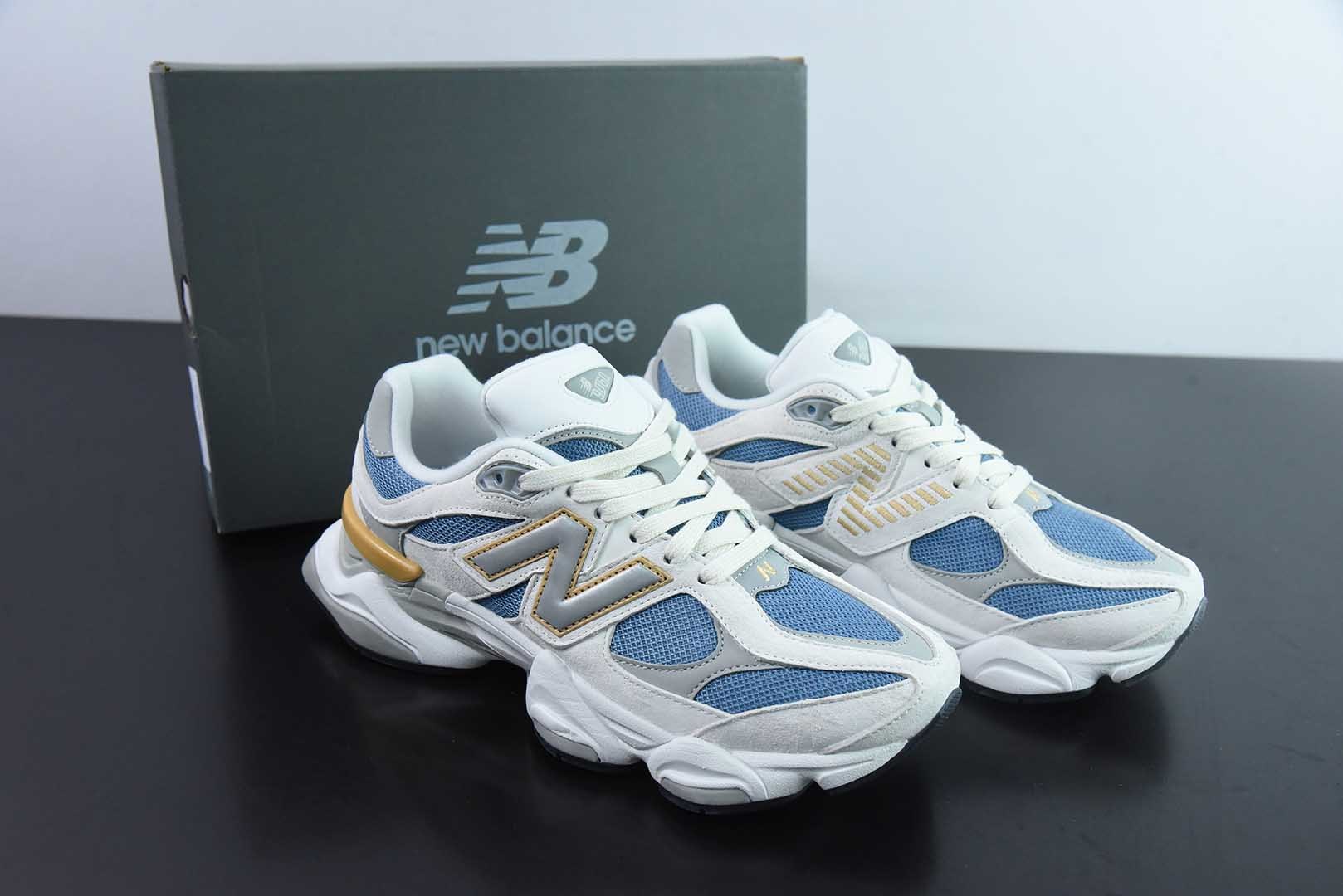 新百伦New Balance Joe Freshgoods x New Balance NB9060 Heron Blue Grey 联名款白灰苍鹭蓝复古休闲运动慢跑鞋纯原版本 货号：U9060FM