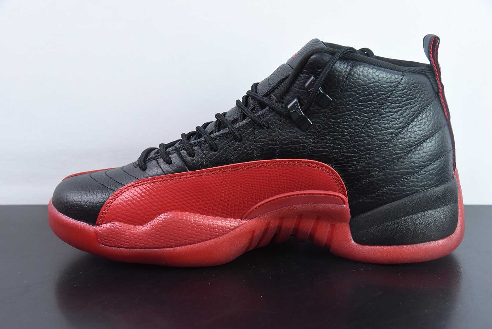 乔丹Air Jordan 12  Black Red  黑红 AJ12乔12男子文化篮球鞋纯原版本 货号：CT8013-002 