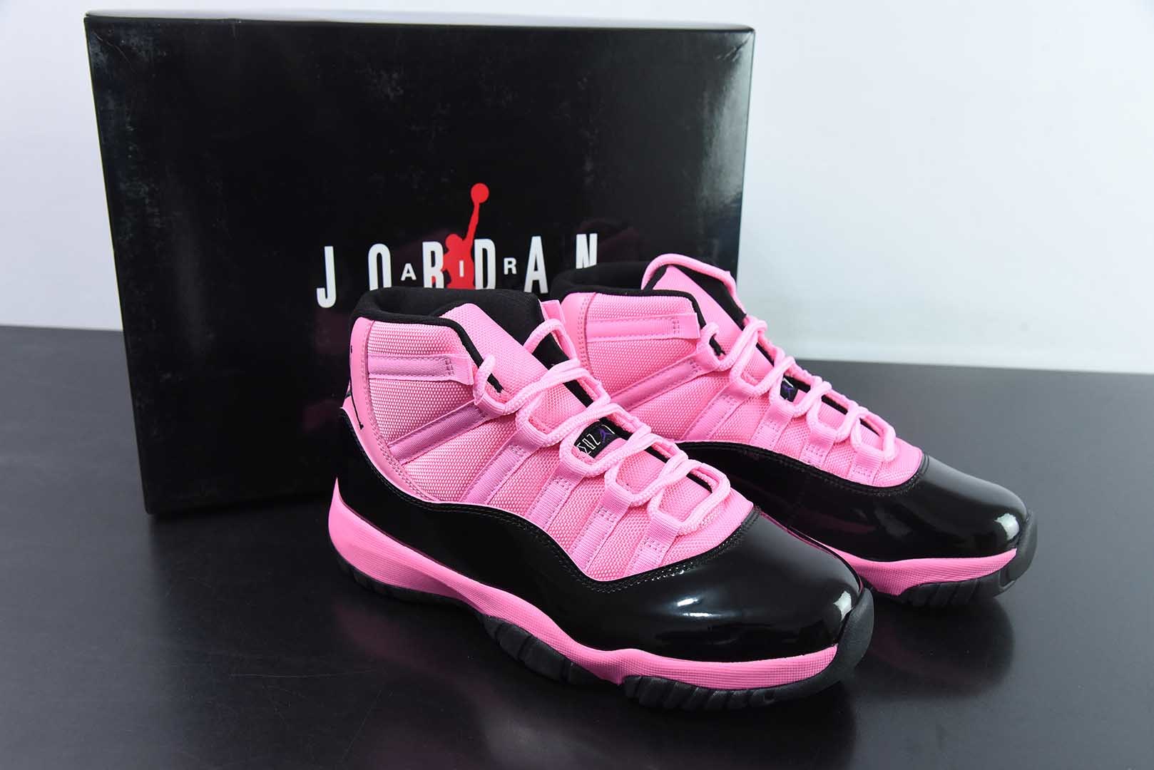 乔丹Air Jordan 11 Retro 黑粉漆皮高帮实战篮球鞋纯原版本 货号：CT8012-500