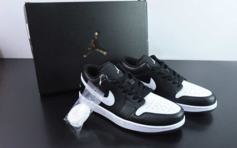乔丹Air Jordan 1 Low AJ1乔1黑白色低帮复古篮球鞋纯原版本 货号：553558-043