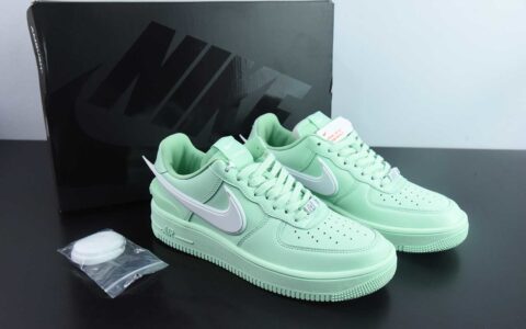 耐克Nike AMBUSH x NK Air Force 1 Low联名薄荷绿大钩空军一号低帮休闲板鞋纯原版本 货号：DV3464-700