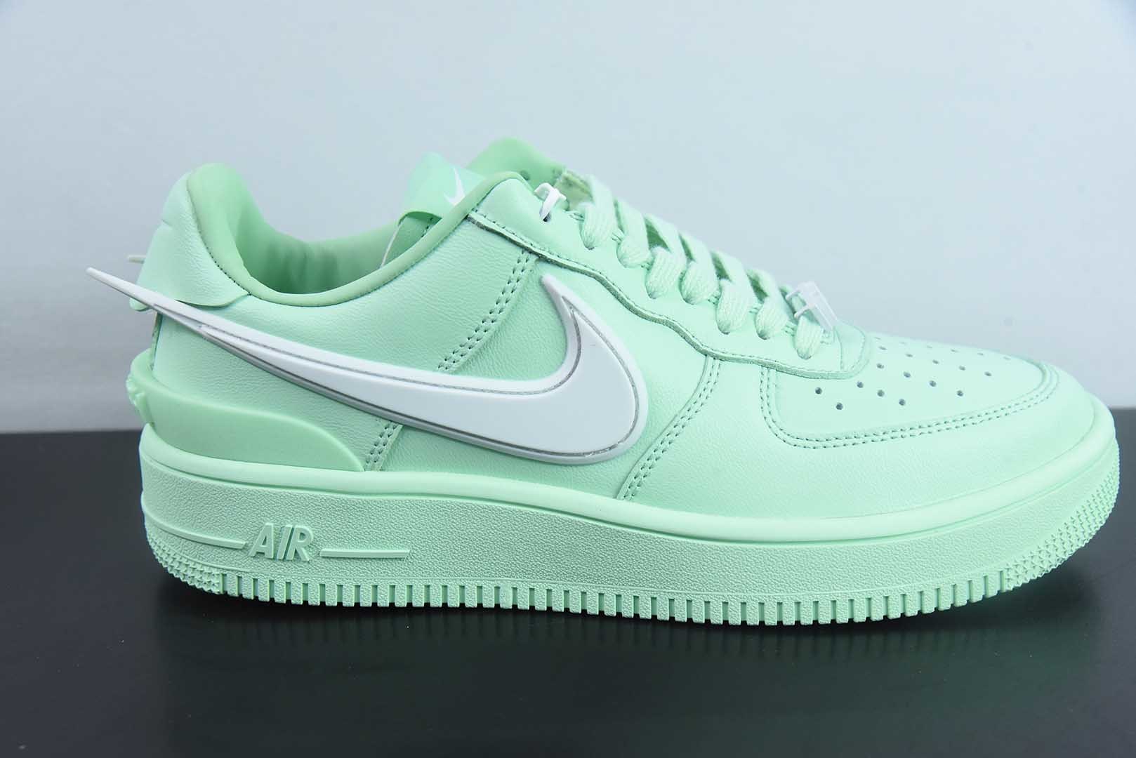耐克Nike AMBUSH x NK Air Force 1 Low联名薄荷绿大钩空军一号低帮休闲板鞋纯原版本 货号：DV3464-700