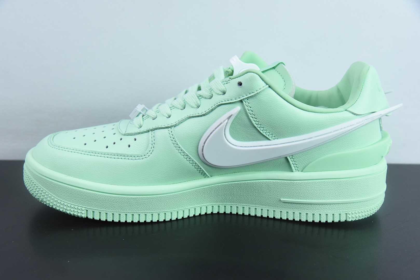 耐克Nike AMBUSH x NK Air Force 1 Low联名薄荷绿大钩空军一号低帮休闲板鞋纯原版本 货号：DV3464-700