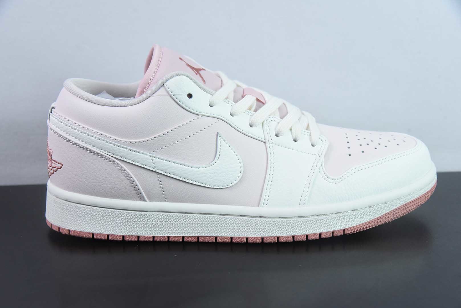 乔丹Air Jordan AJ1 Low白浅粉低帮复古文化篮球鞋纯原版本 货号：IH0823-611