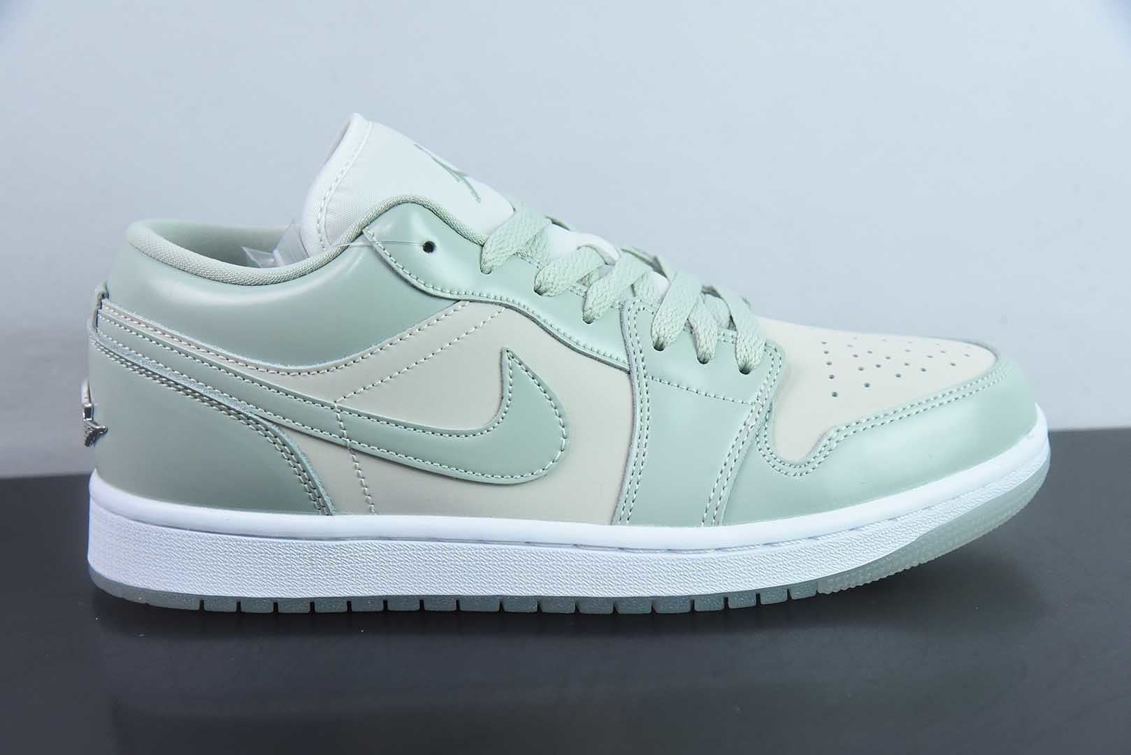 乔丹Air Jordan 1 Low AJ1乔1琥珀绿低帮文化休闲板鞋纯原版本 货号：HF4078-100 