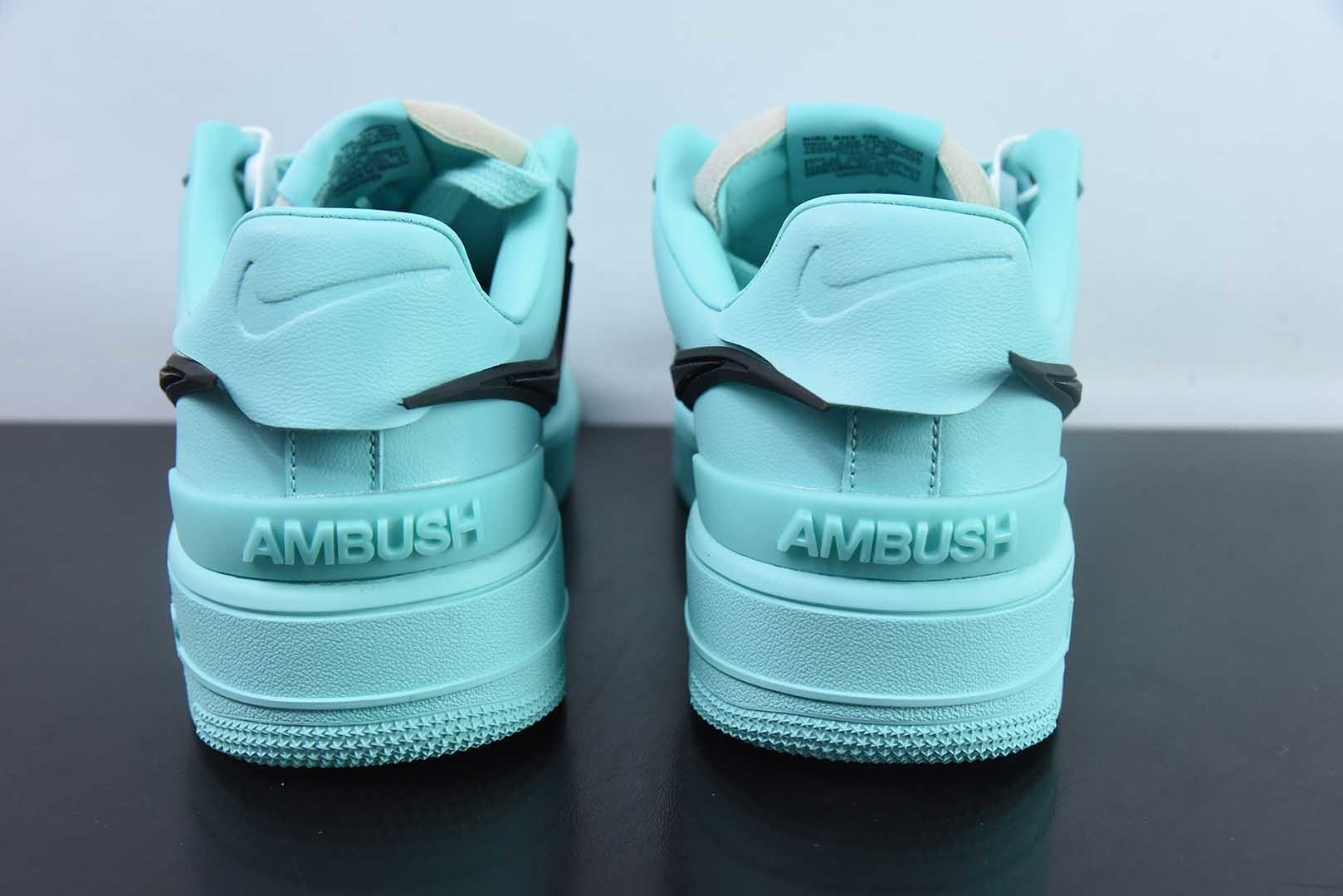 耐克Nike Ambush x Nk Air Force 1'07 Low 联名款湖水蓝空军一号低帮休闲板鞋纯原版本 货号：DV3464-500