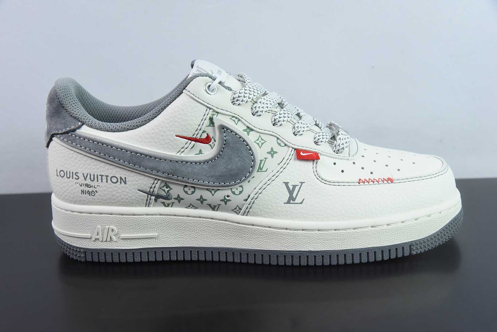 耐克Nike Air Force 1'07 Low LV联名米灰小双勾空军一号低帮休闲板鞋纯原版本 货号：YX5066 - 350