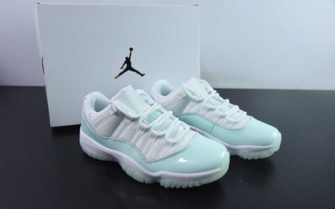 乔丹Air Jordan 11 Low AJ11乔11低帮薄荷绿男女文化低帮篮球鞋纯原版本 货号：AH7860 - 103