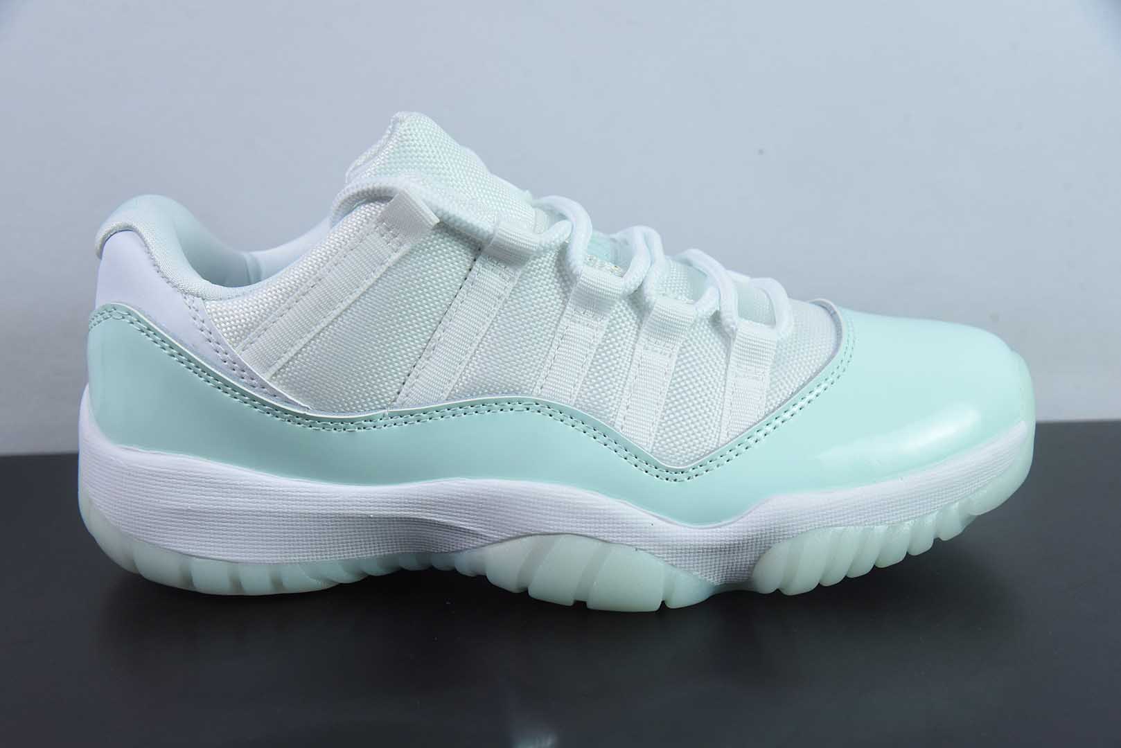 乔丹Air Jordan 11 Low AJ11乔11低帮薄荷绿男女文化低帮篮球鞋纯原版本 货号：AH7860 - 103