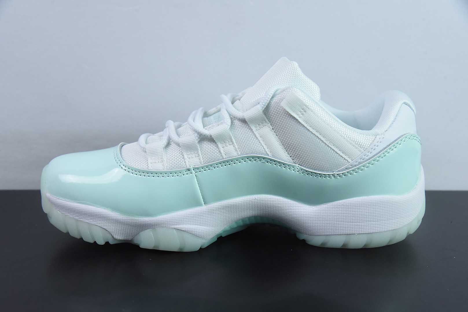 乔丹Air Jordan 11 Low AJ11乔11低帮薄荷绿男女文化低帮篮球鞋纯原版本 货号：AH7860 - 103