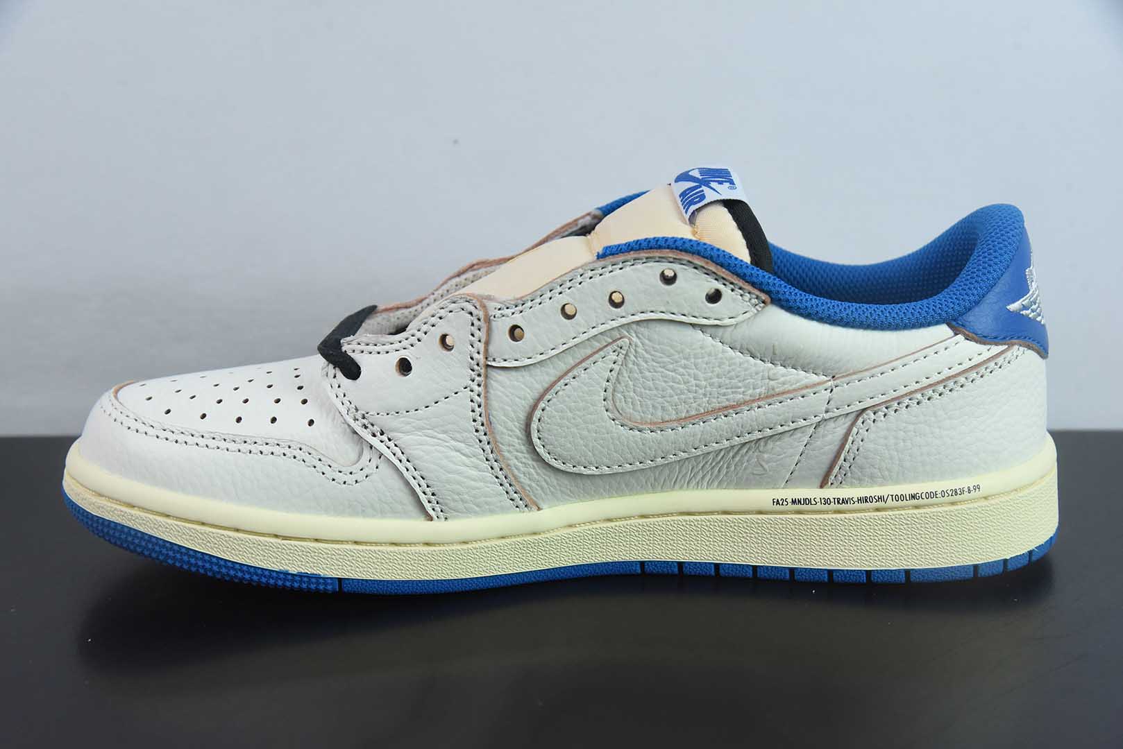 乔丹Air Jordan Travis Scott x Air Jordan AJ1 Low OG SP TS联名AJ1白蓝倒钩低帮文化篮球鞋纯原版本 货号：DM7866 - 104