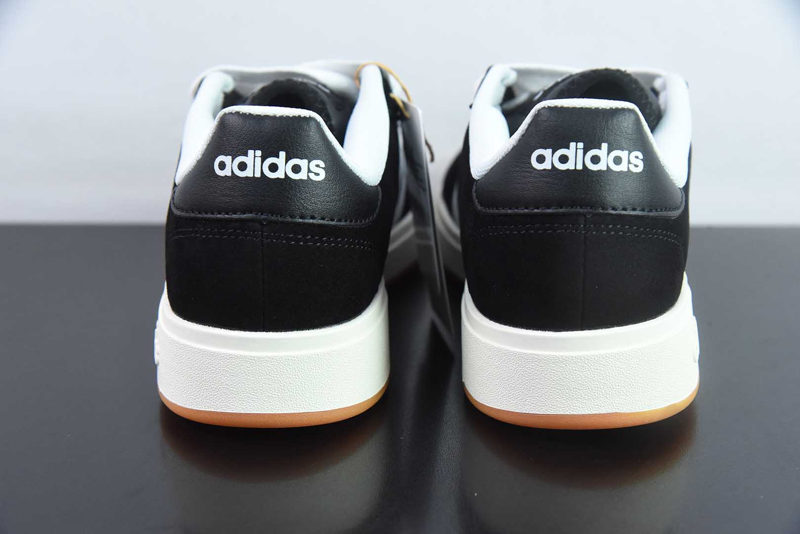 阿迪达斯Adidas GRAND COURTBEAT Base 00S黑白低帮休闲板鞋纯原版本 货号：IH6184