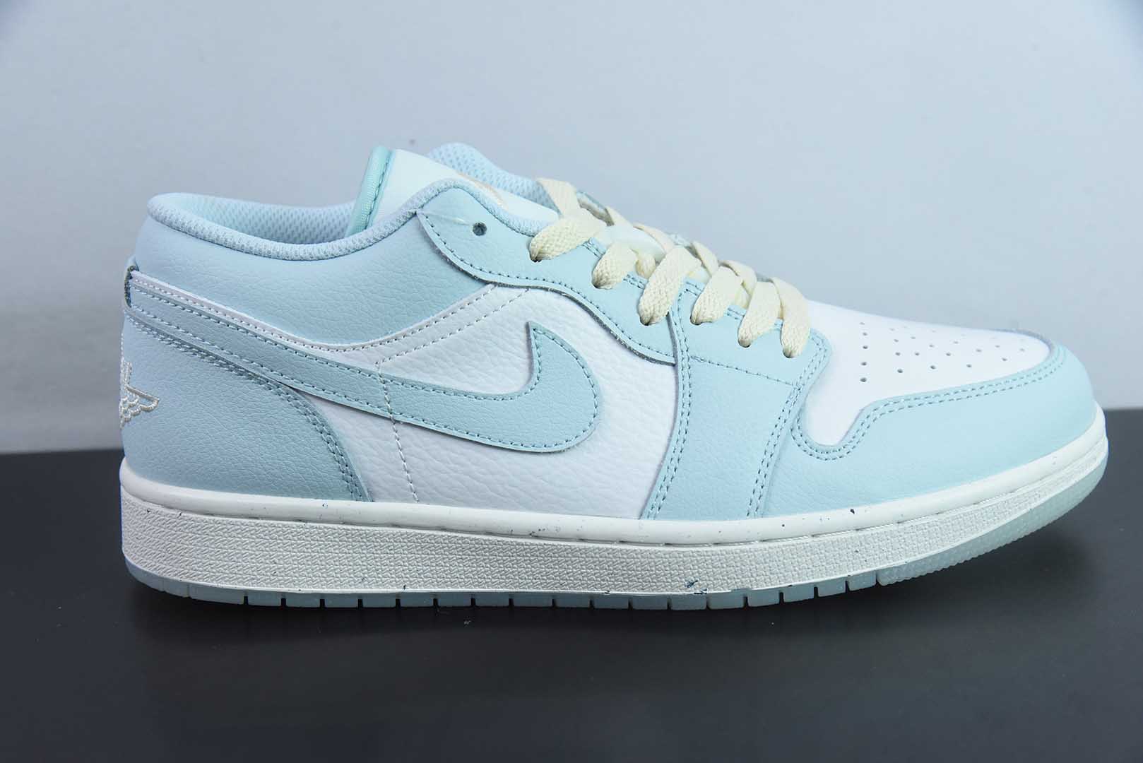 乔丹Air Jordan 1 Low AJ1乔1薄荷蓝低帮文化休闲运动板鞋纯原版本 货号：HJ5999 - 400