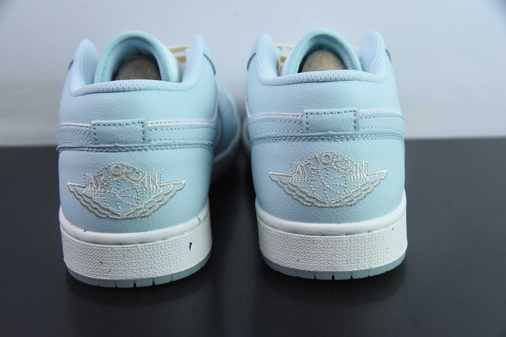 乔丹Air Jordan 1 Low AJ1乔1薄荷蓝低帮文化休闲运动板鞋纯原版本 货号：HJ5999 - 400