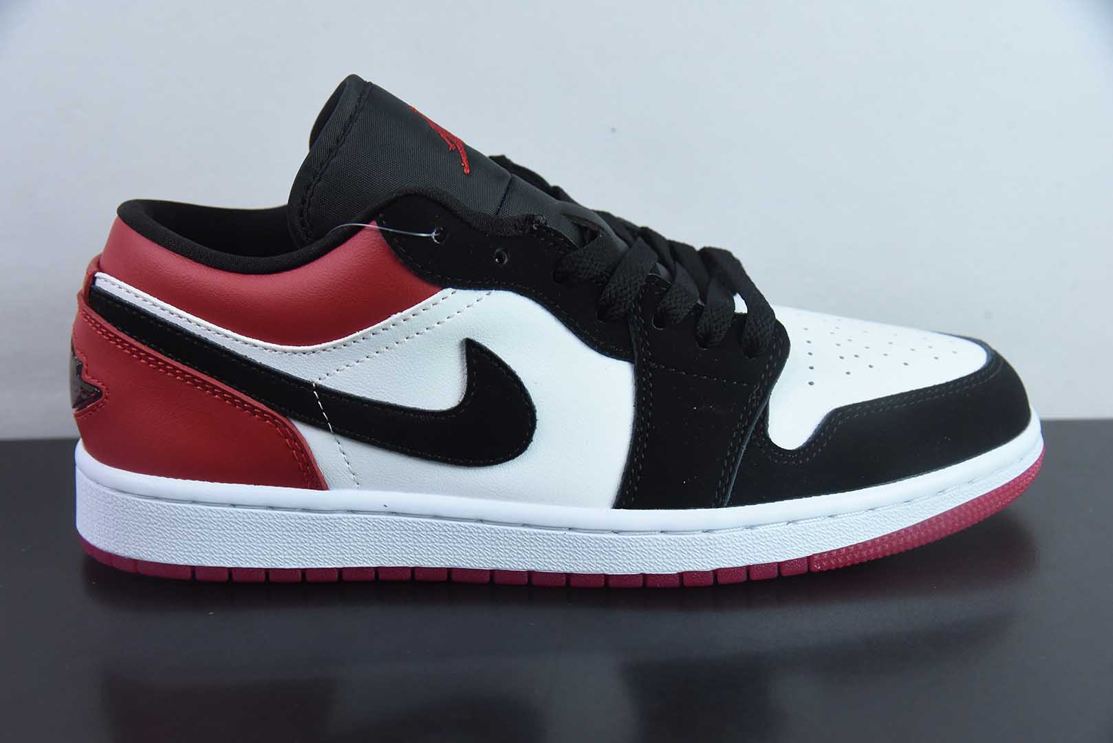 乔丹Air Jordan AJ1 Low黑红黑脚趾低帮复古文化篮球鞋纯原版本 货号：IB8971 - 106
